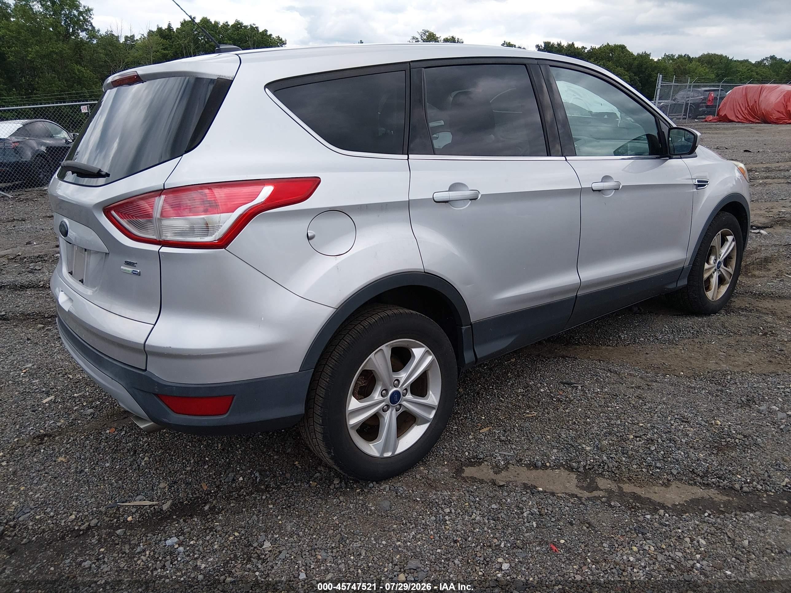 2015 Ford Escape Se Silver vin: 1FMCU9GX9FUB21003