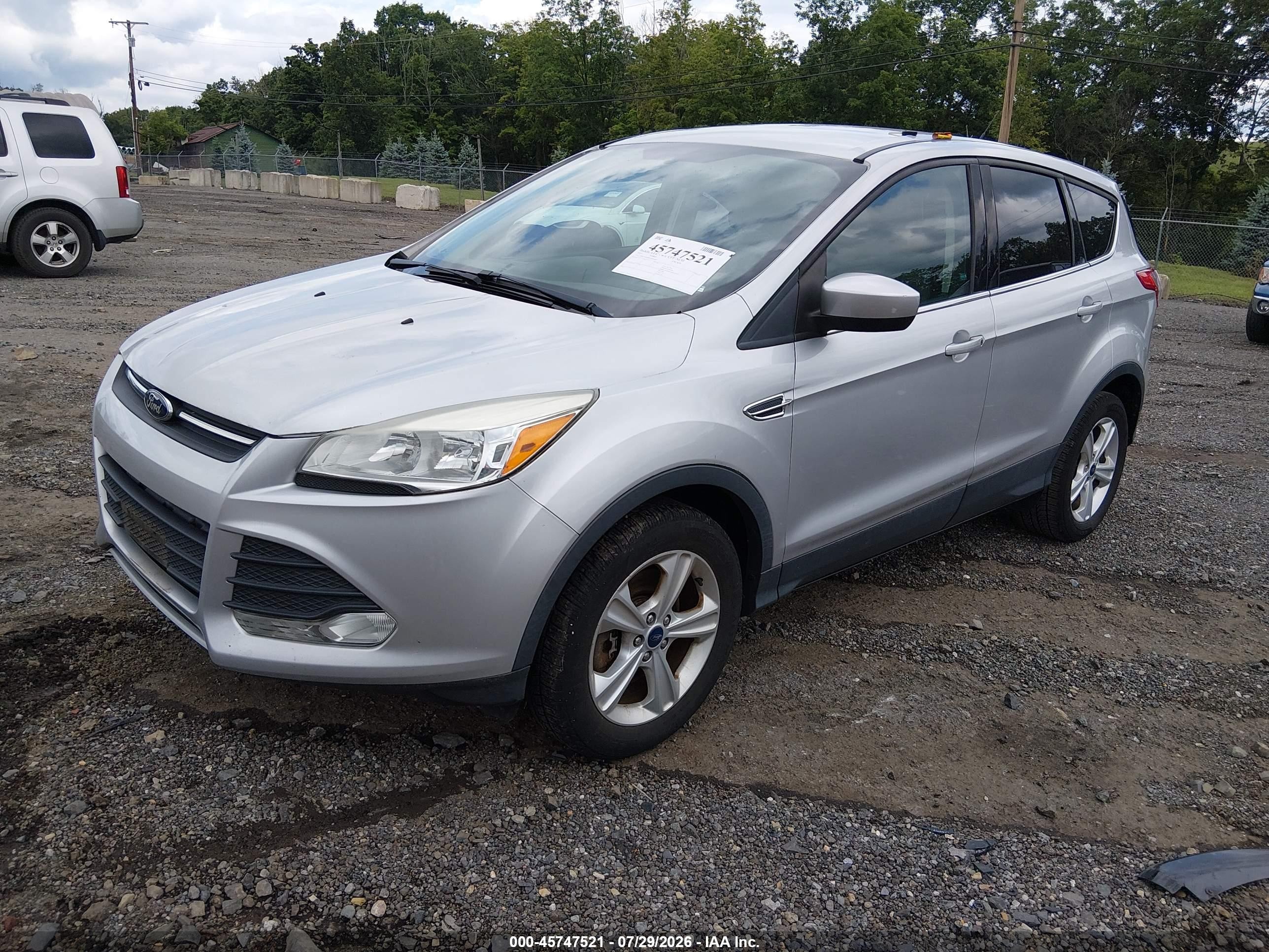 2015 Ford Escape Se Silver vin: 1FMCU9GX9FUB21003