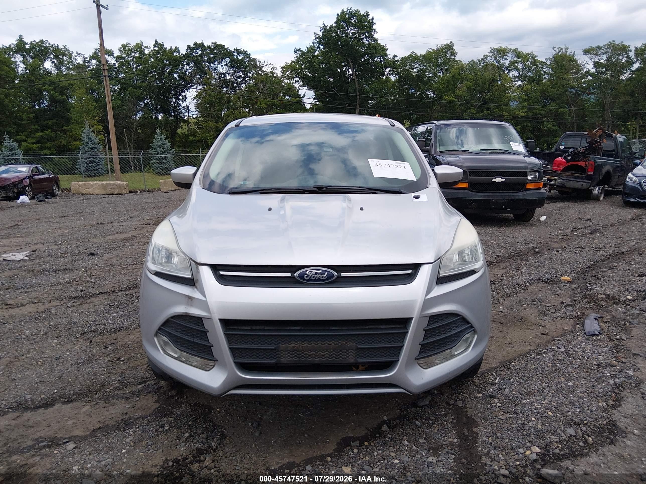 2015 Ford Escape Se Silver vin: 1FMCU9GX9FUB21003