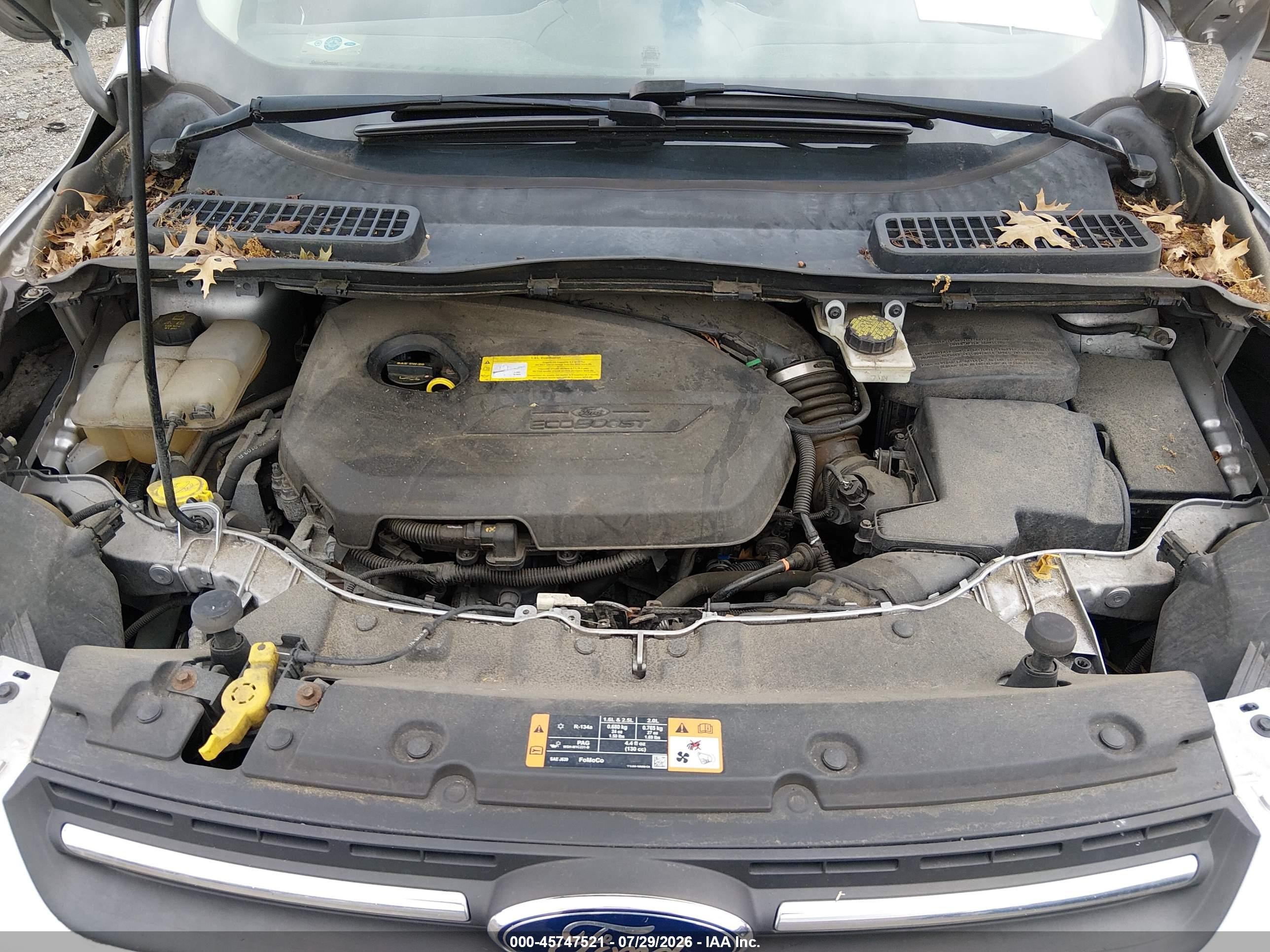 2015 Ford Escape Se Silver vin: 1FMCU9GX9FUB21003