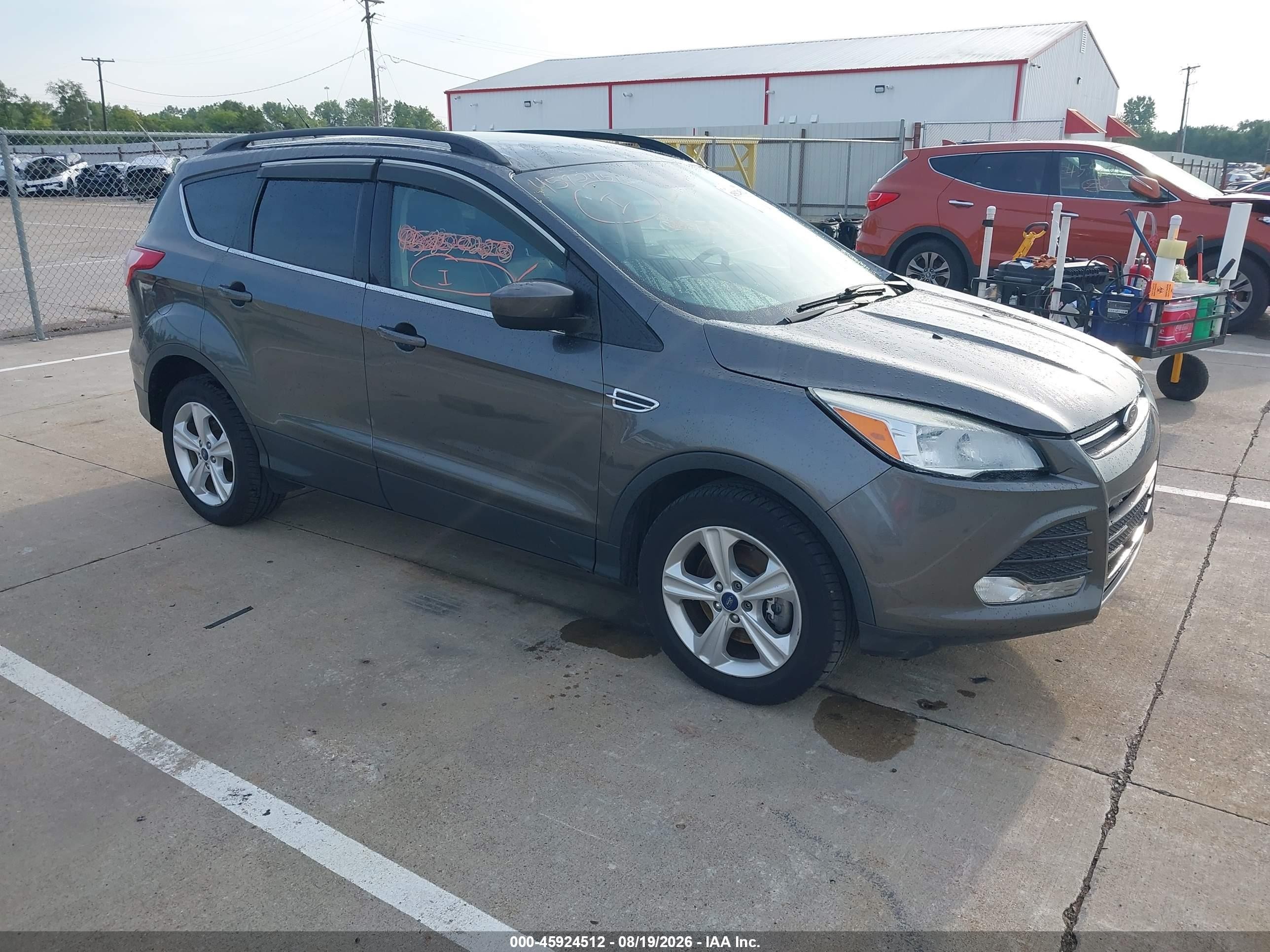 2015 Ford Escape Se Gray vin: 1FMCU9GX9FUB80343