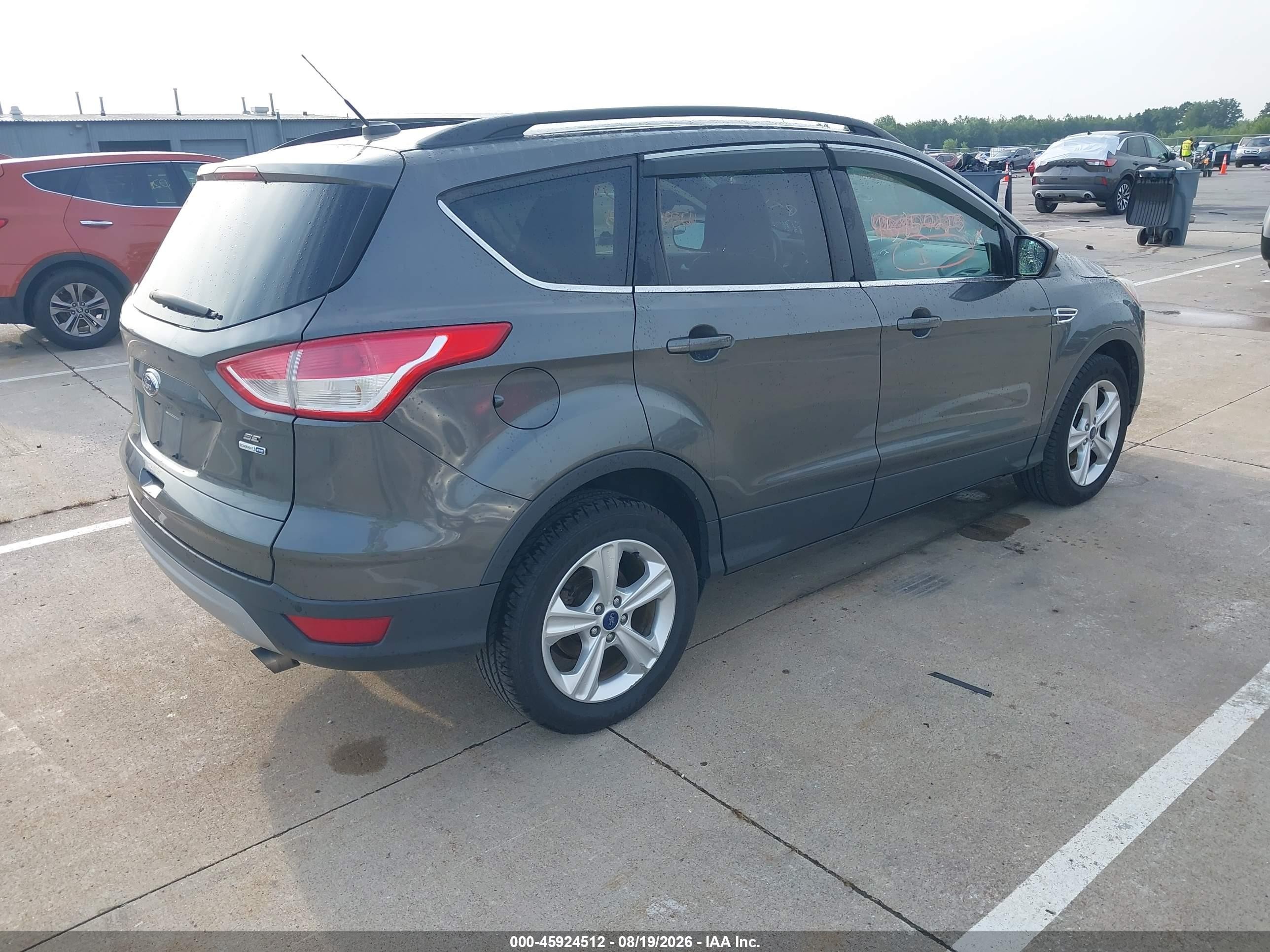2015 Ford Escape Se Серый vin: 1FMCU9GX9FUB80343