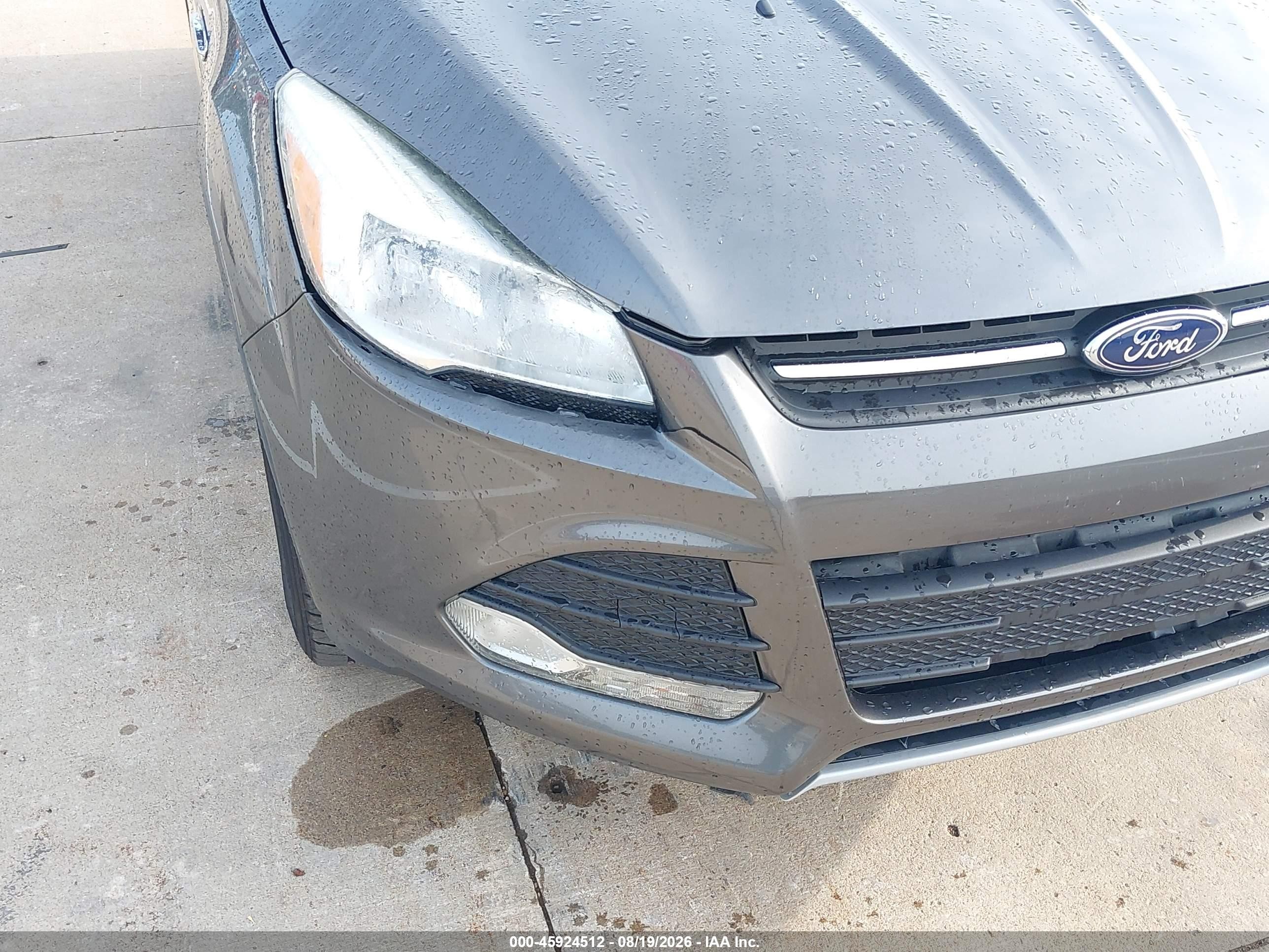 2015 Ford Escape Se Серый vin: 1FMCU9GX9FUB80343