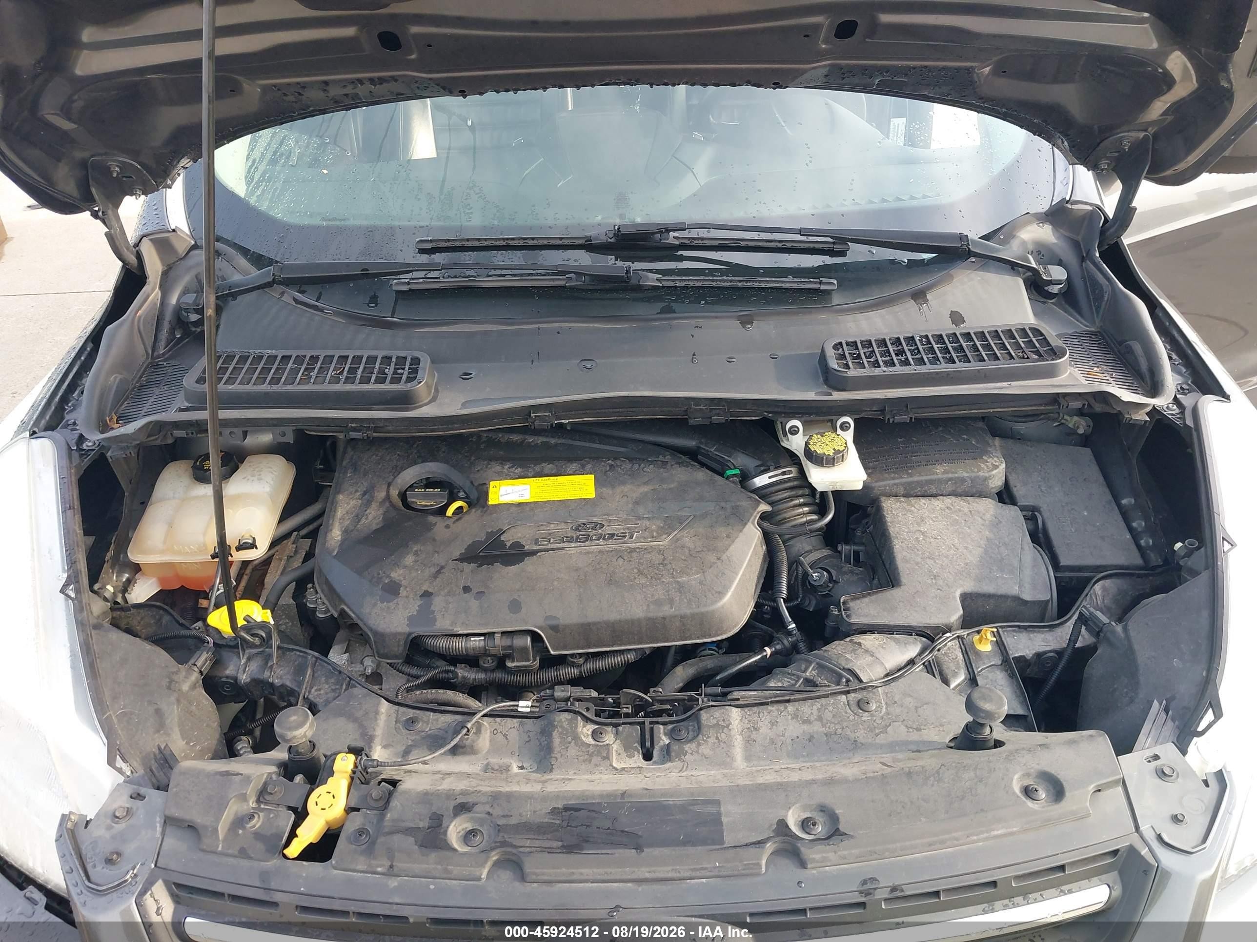 2015 Ford Escape Se Серый vin: 1FMCU9GX9FUB80343