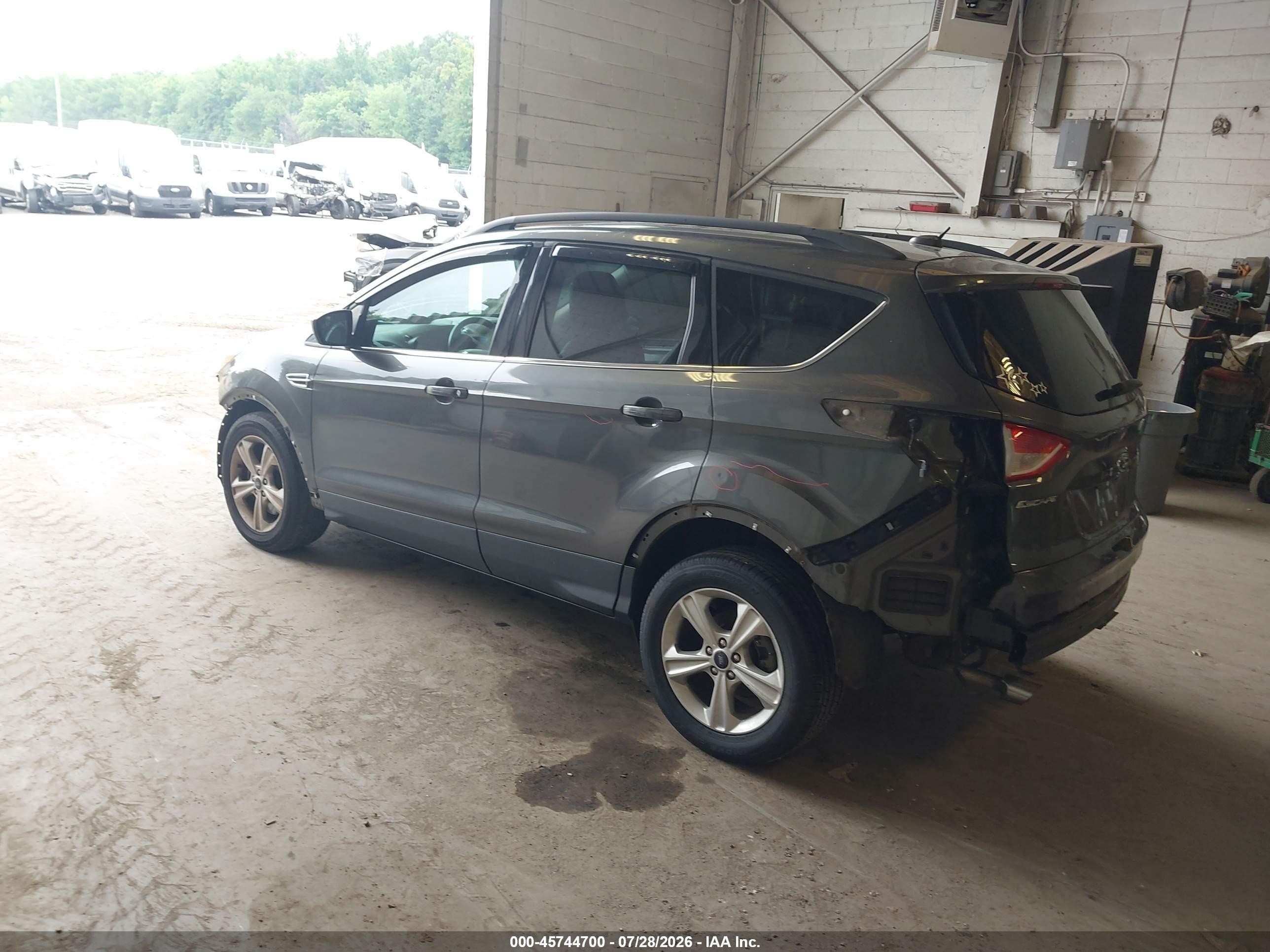 2015 Ford Escape Se Gray vin: 1FMCU9GX9FUB97238