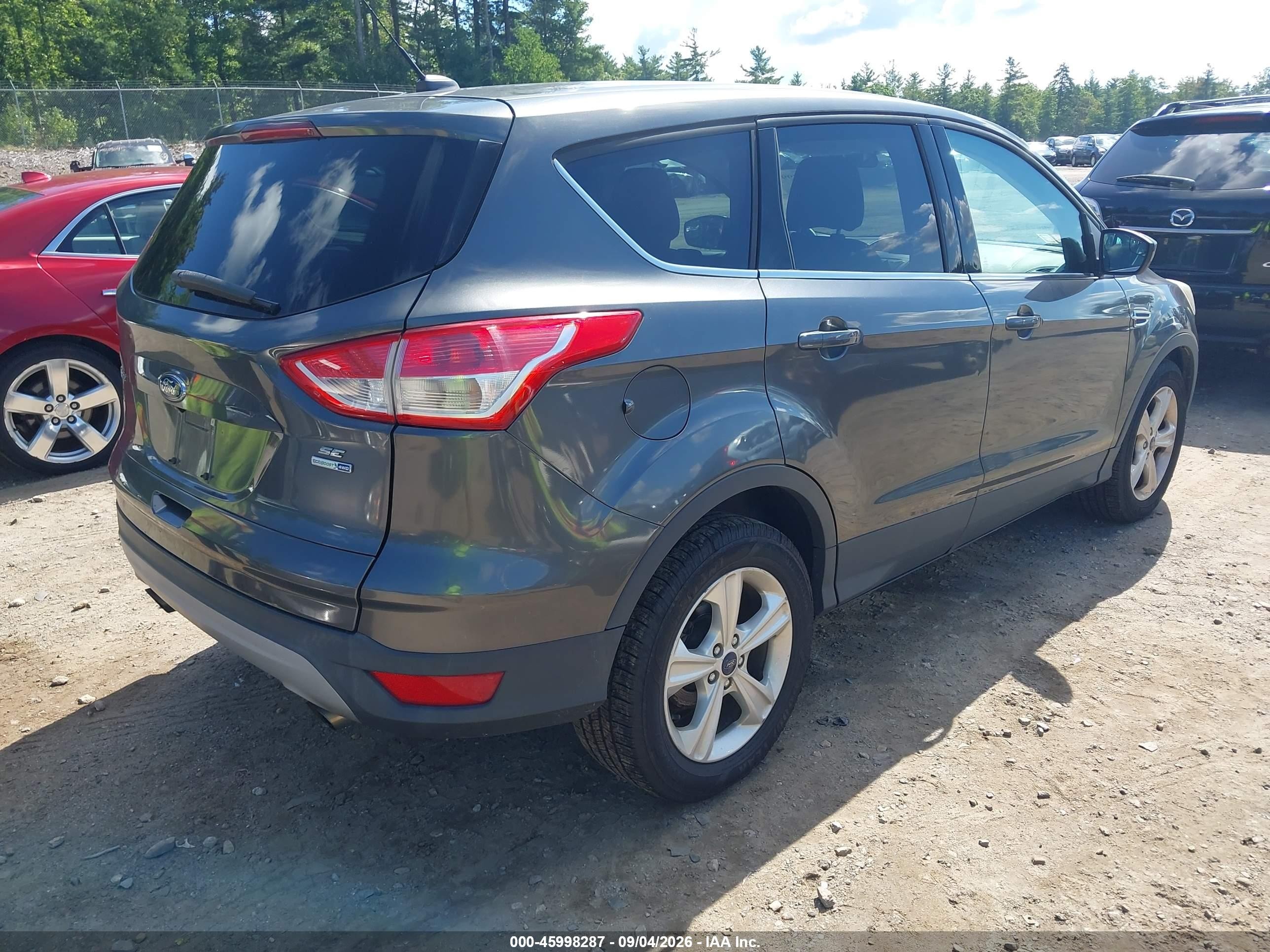 2015 Ford Escape Se Black vin: 1FMCU9GX9FUC18492