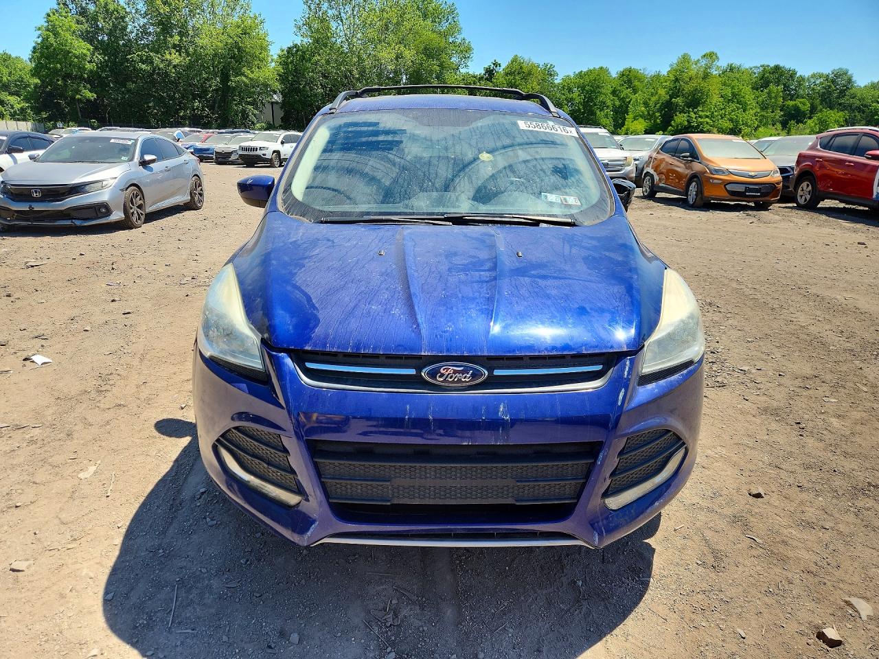 2015 Ford Escape Se Blue vin: 1FMCU9GX9FUC73282
