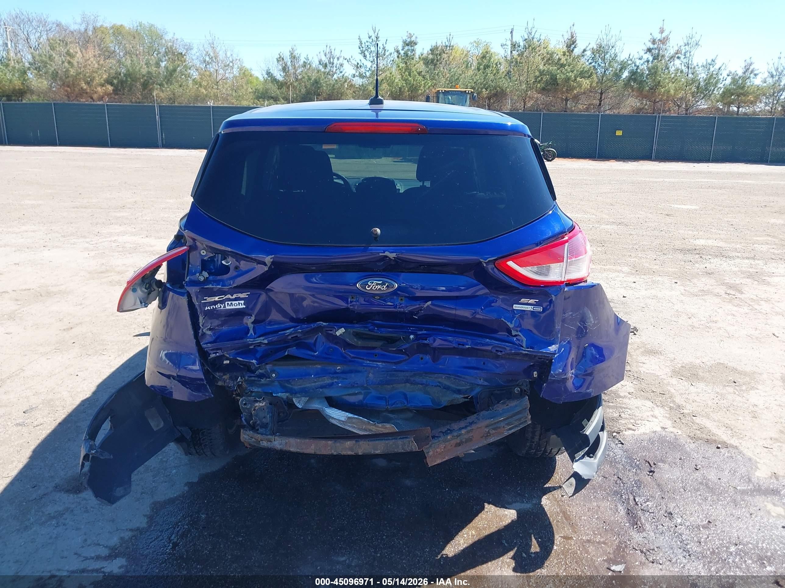 2016 Ford Escape Se Blue vin: 1FMCU9GX9GUA50998