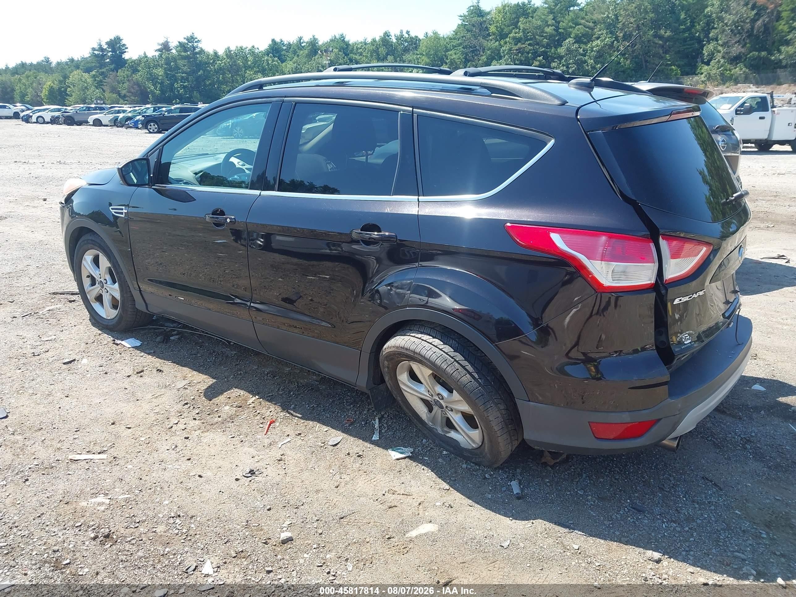 2013 Ford Escape Se Black vin: 1FMCU9GXXDUC58254