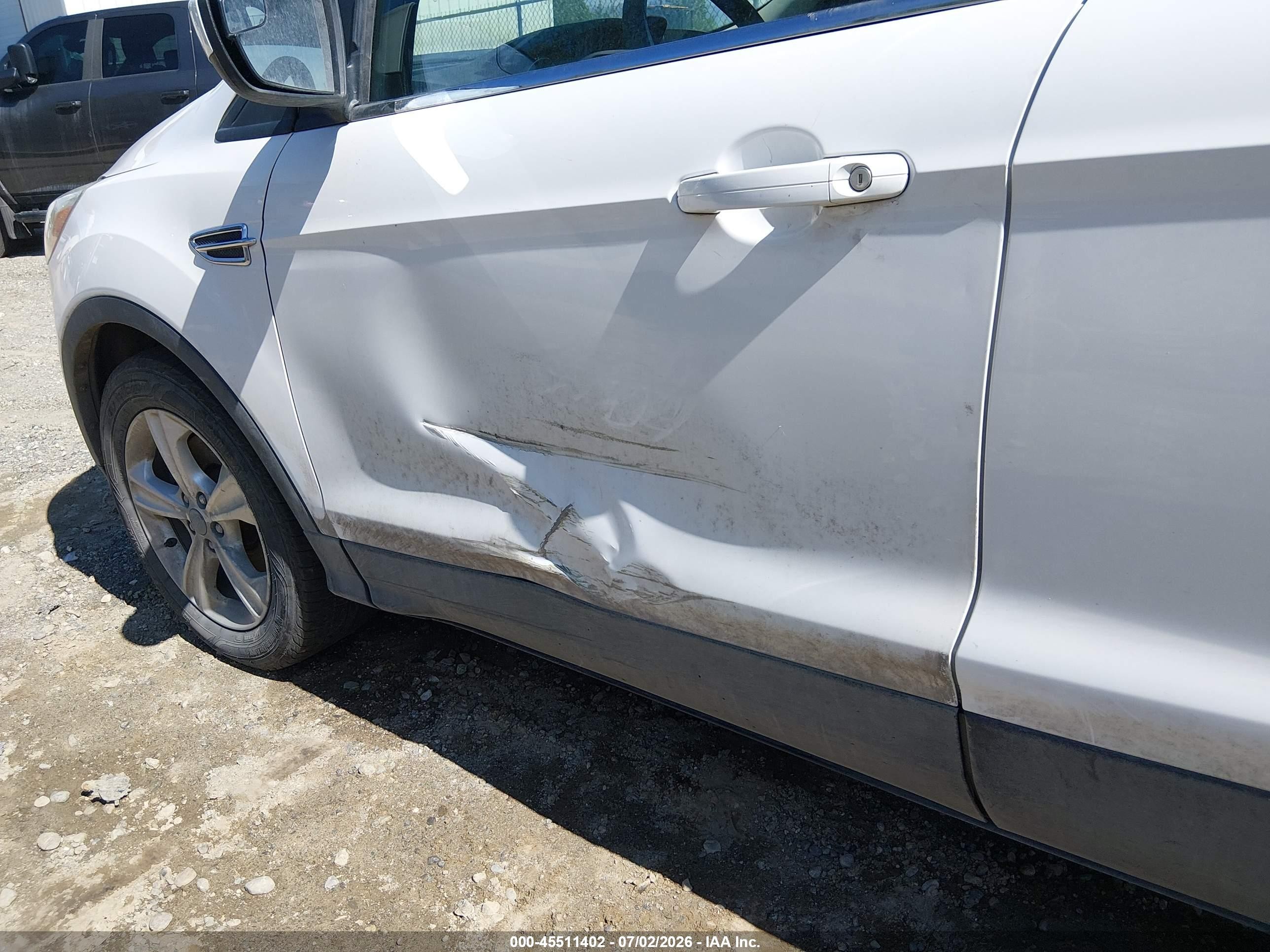 2013 Ford Escape Se White vin: 1FMCU9GXXDUD18503