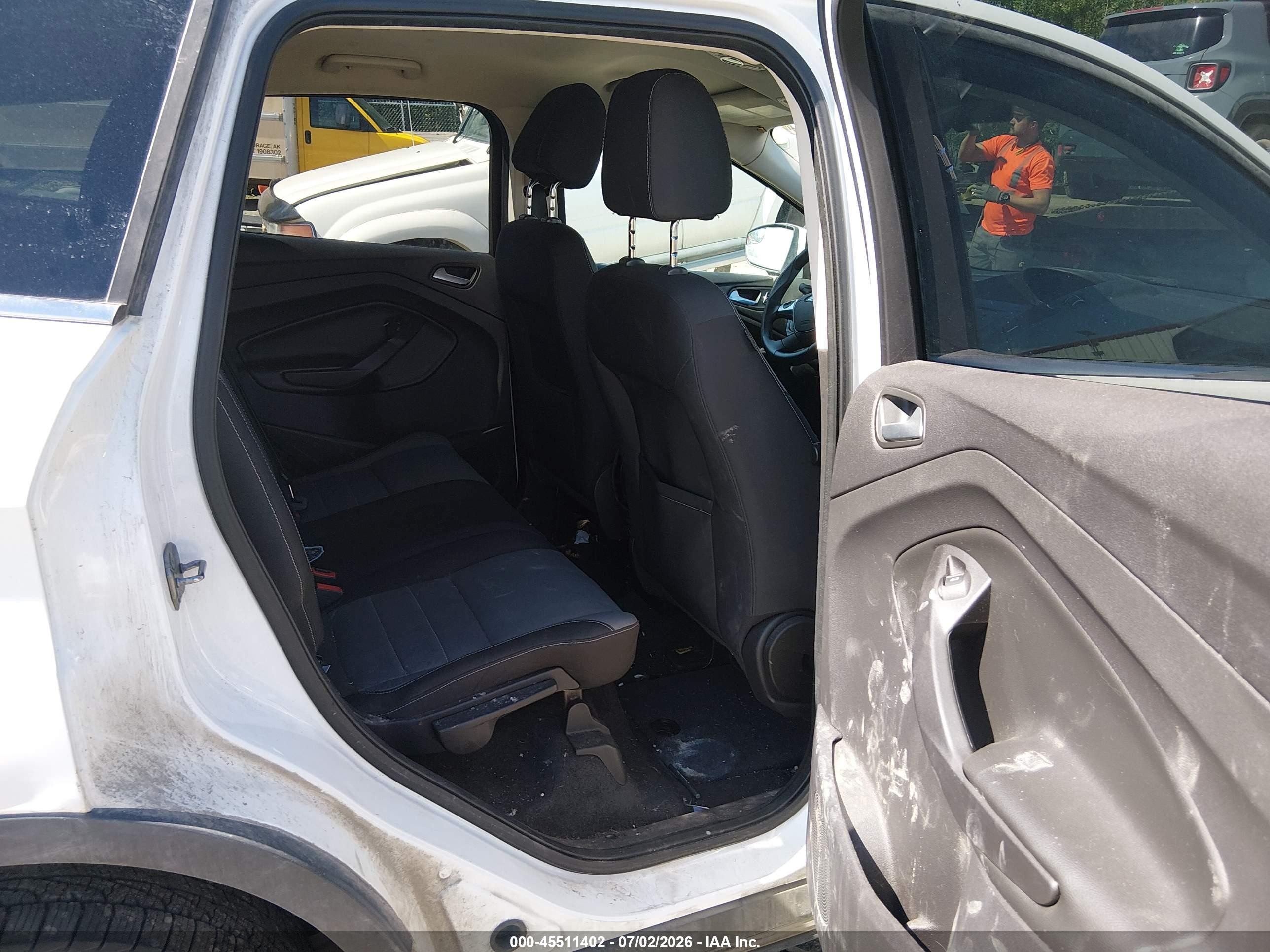 2013 Ford Escape Se White vin: 1FMCU9GXXDUD18503