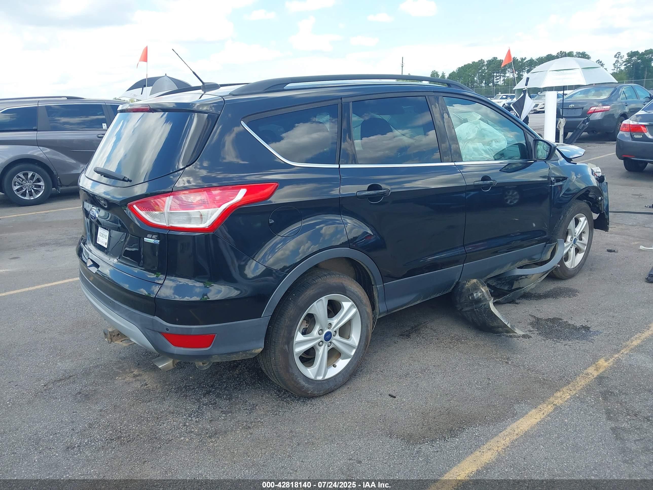 2014 Ford Escape Se Black vin: 1FMCU9GXXEUB04967