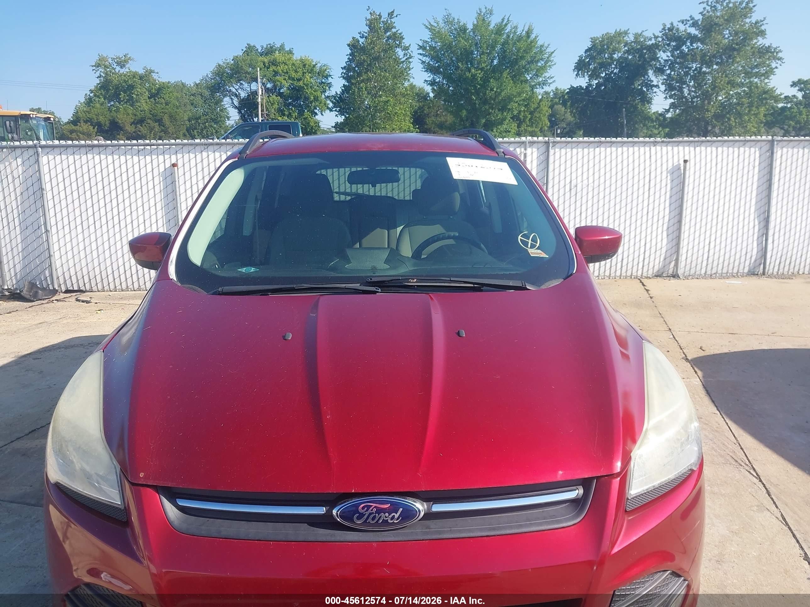 2014 Ford Escape Se Красный vin: 1FMCU9GXXEUB08193