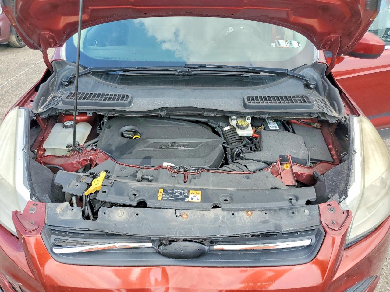 2014 Ford Escape Se Orange vin: 1FMCU9GXXEUD84051