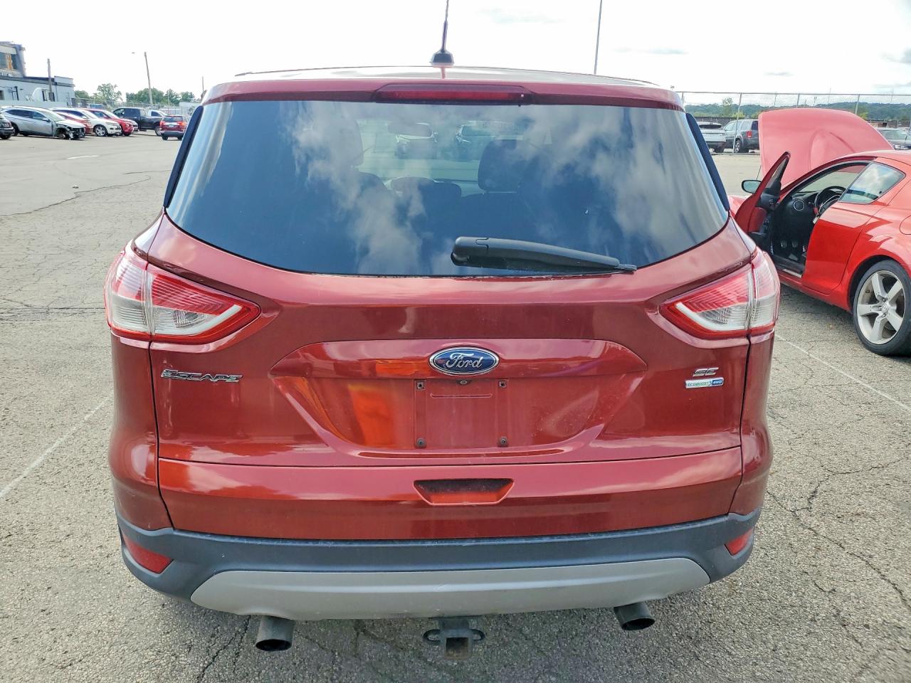 2014 Ford Escape Se Orange vin: 1FMCU9GXXEUD84051