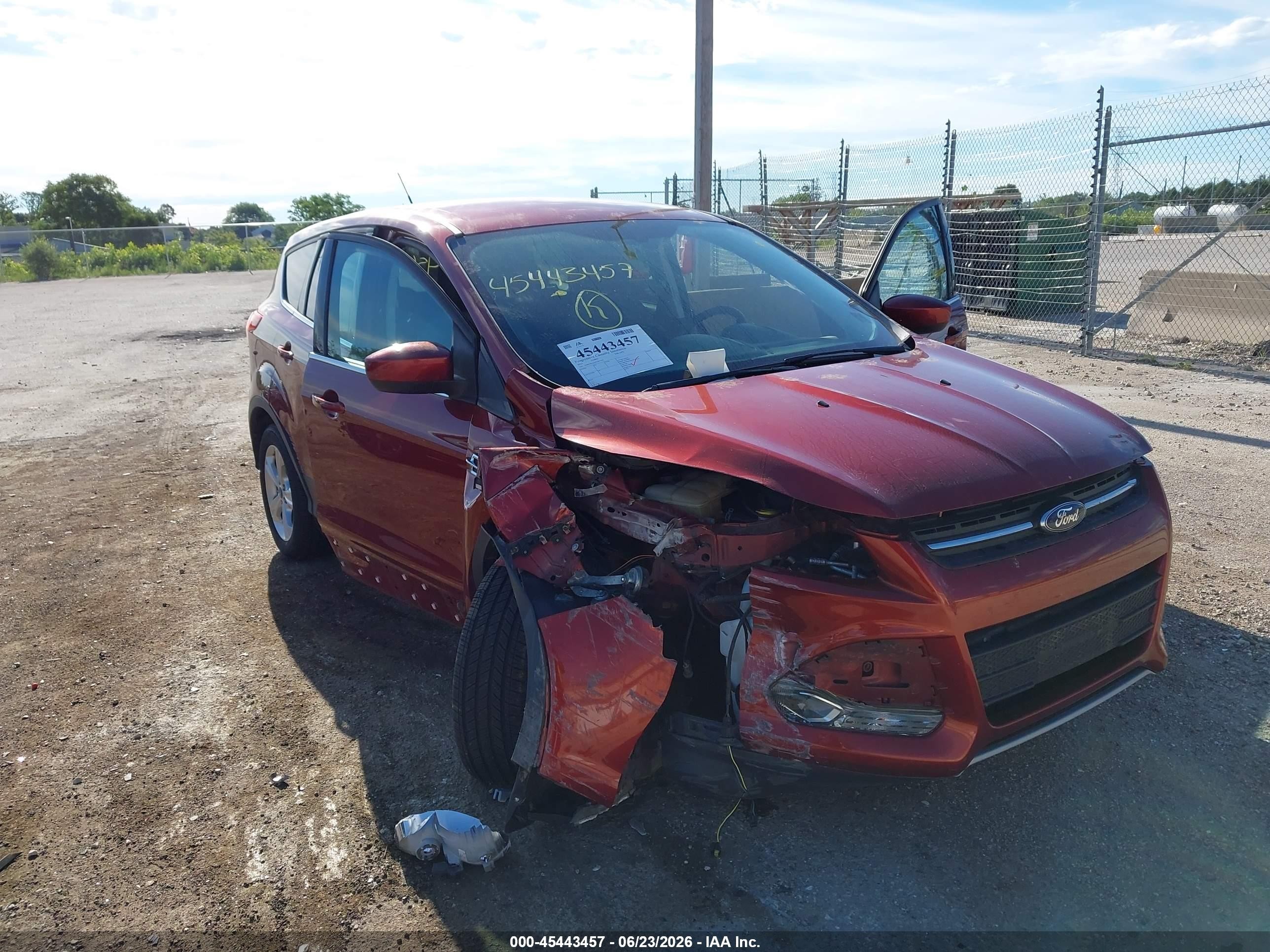 2015 Ford Escape Se Red vin: 1FMCU9GXXFUB17042