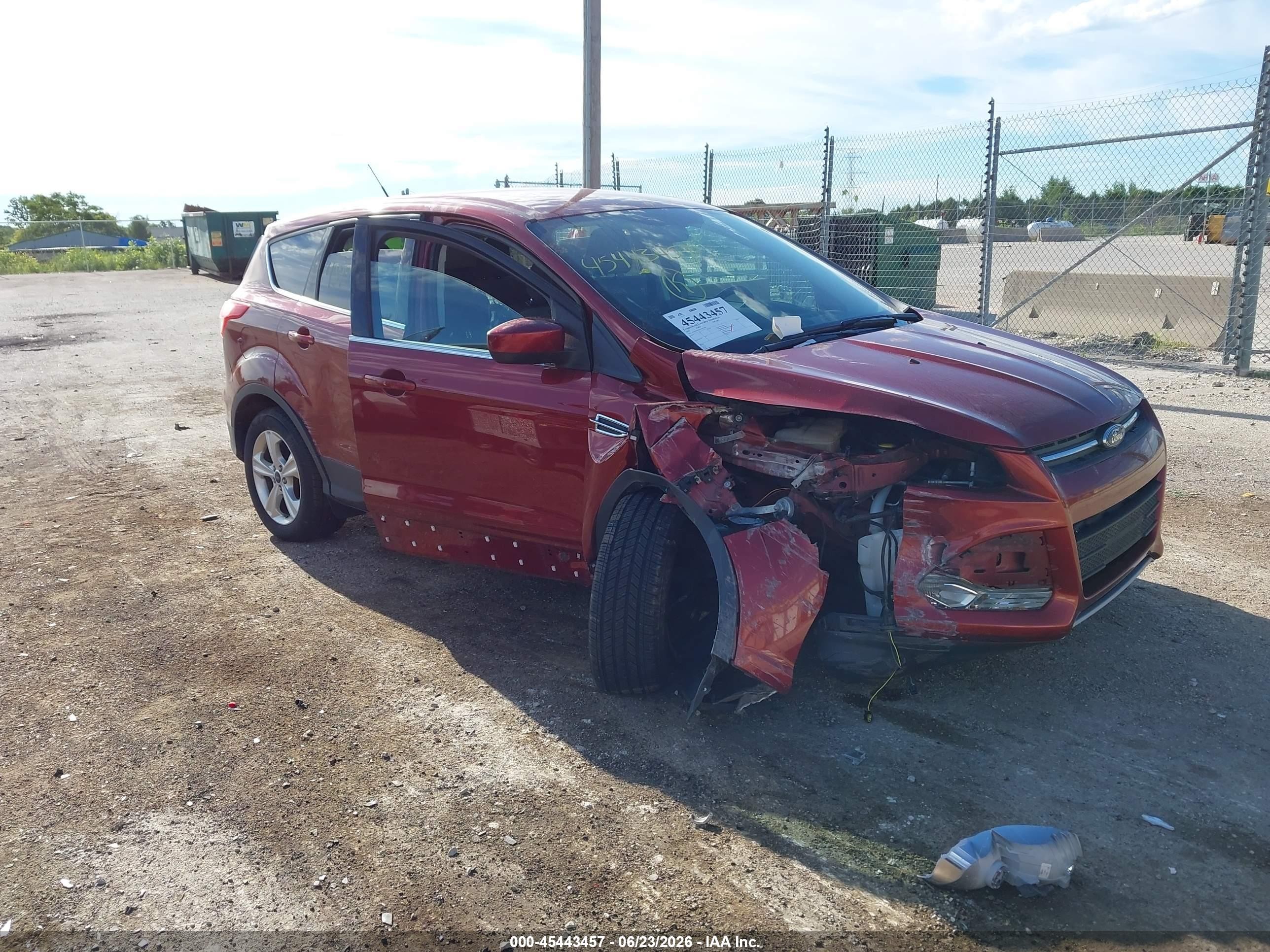 2015 Ford Escape Se Red vin: 1FMCU9GXXFUB17042