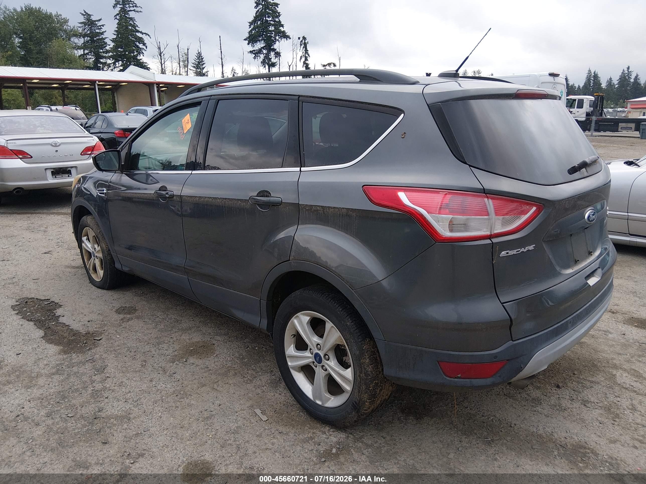 2015 Ford Escape Se Gray vin: 1FMCU9GXXFUB73515