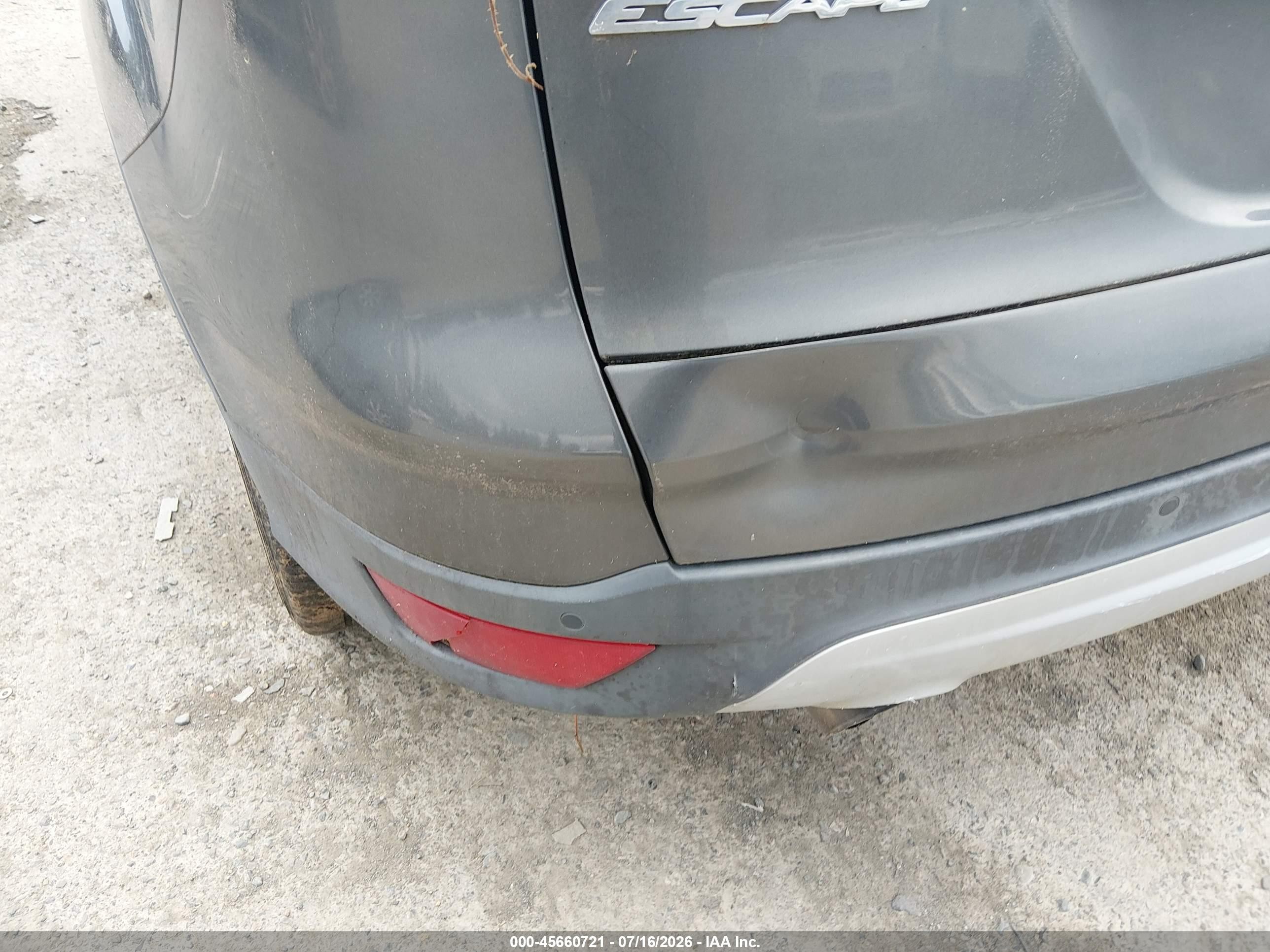 2015 Ford Escape Se Gray vin: 1FMCU9GXXFUB73515