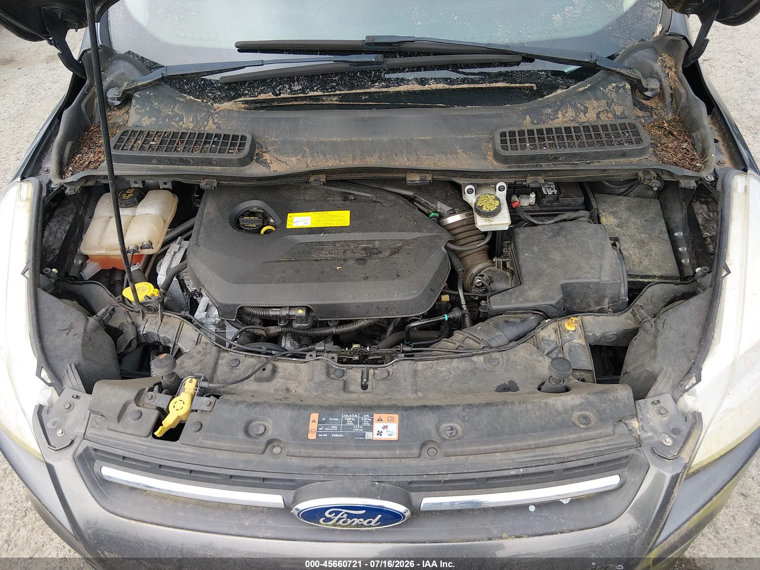 2015 Ford Escape Se Gray vin: 1FMCU9GXXFUB73515