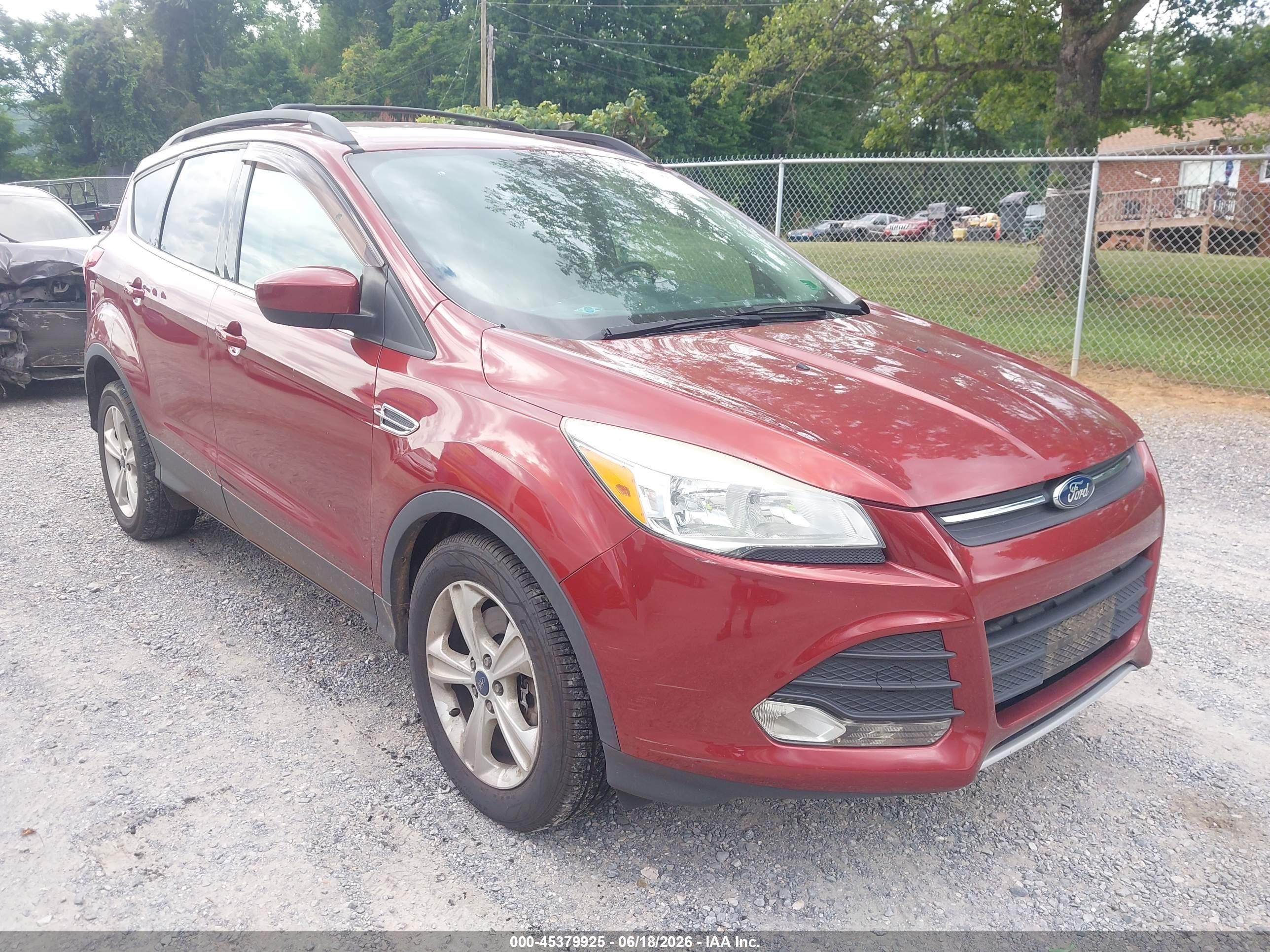 2015 Ford Escape Se Red vin: 1FMCU9GXXFUC18923