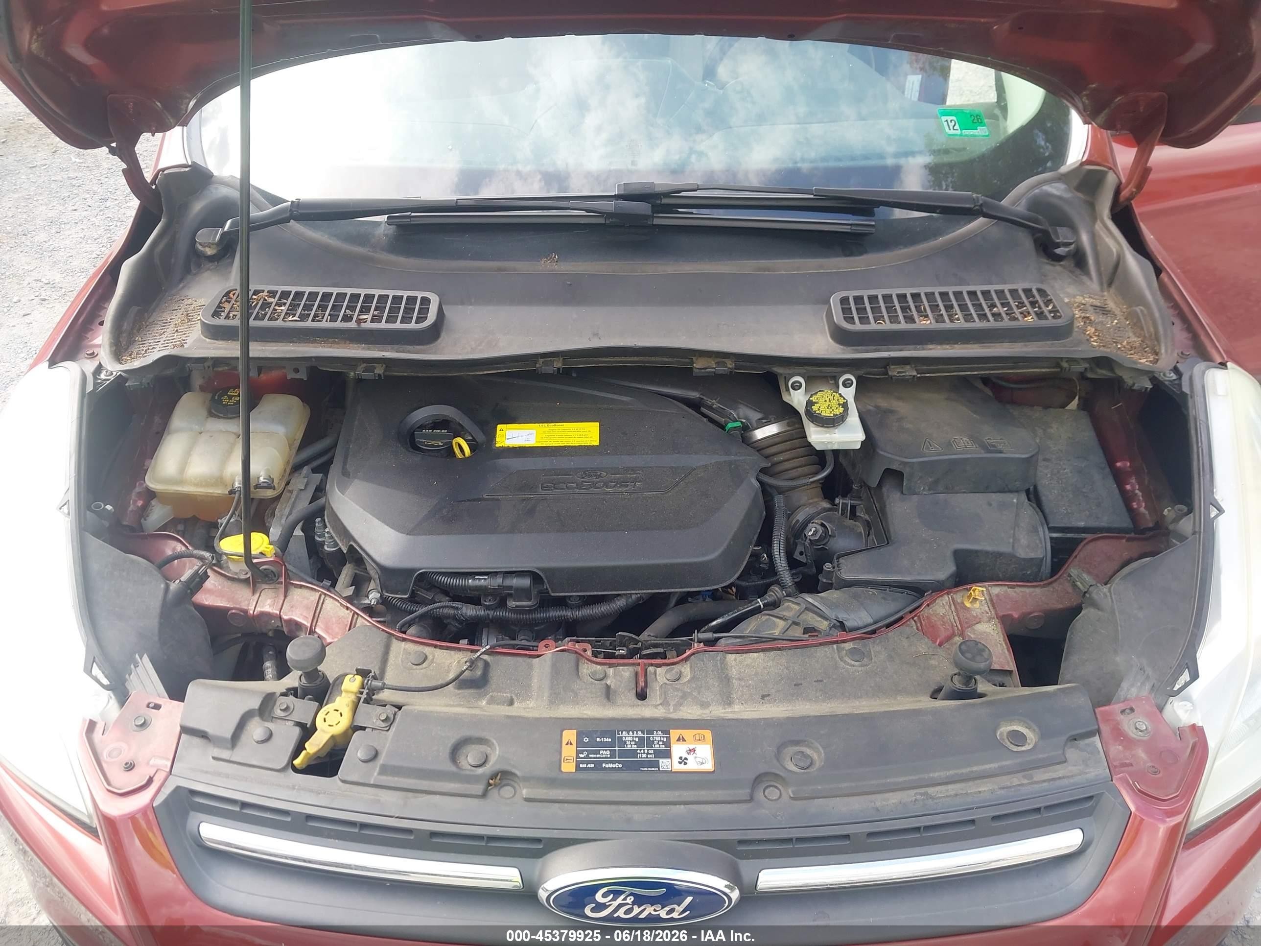 2015 Ford Escape Se Red vin: 1FMCU9GXXFUC18923