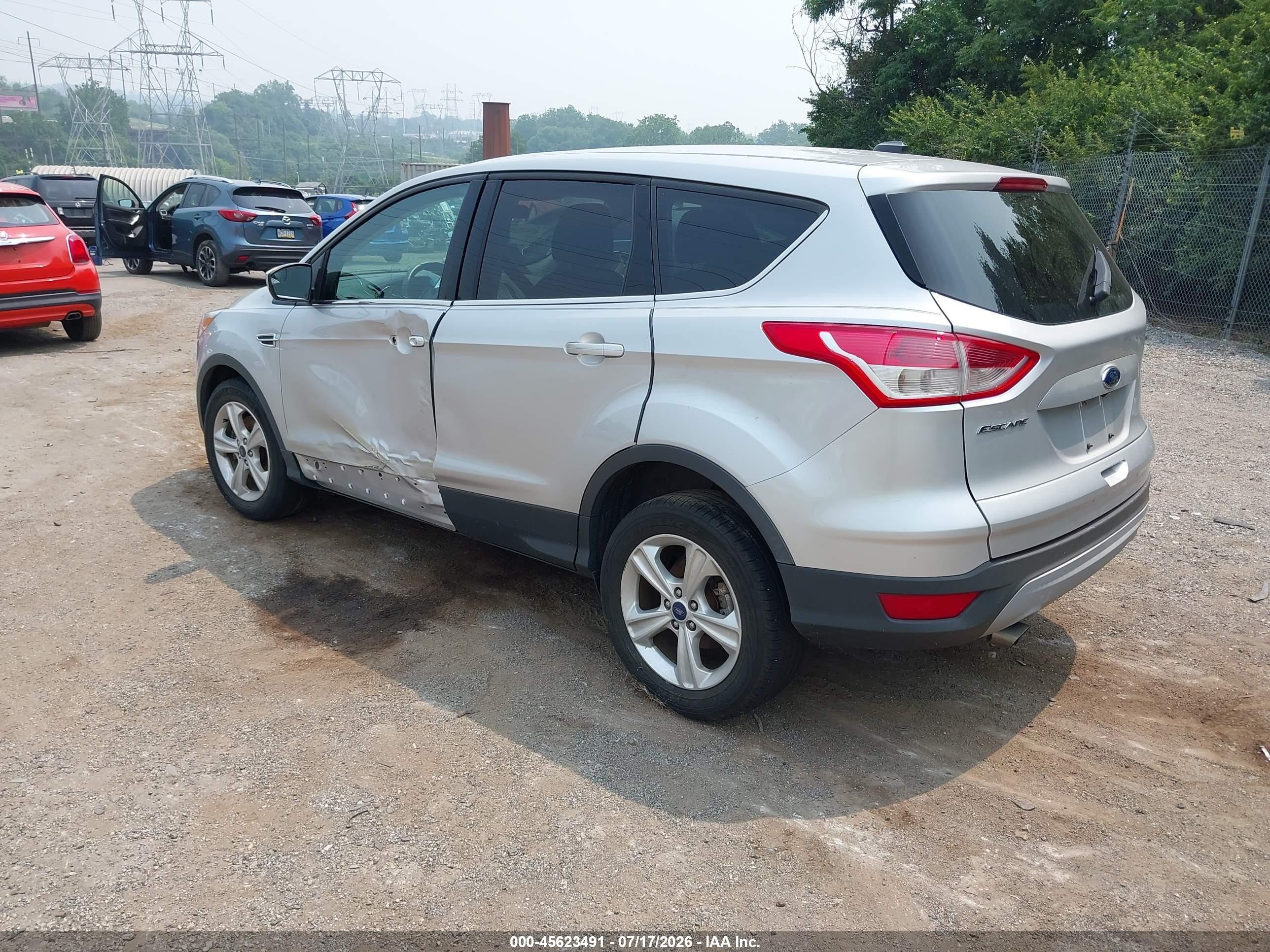 2015 Ford Escape Se Silver vin: 1FMCU9GXXFUC85117