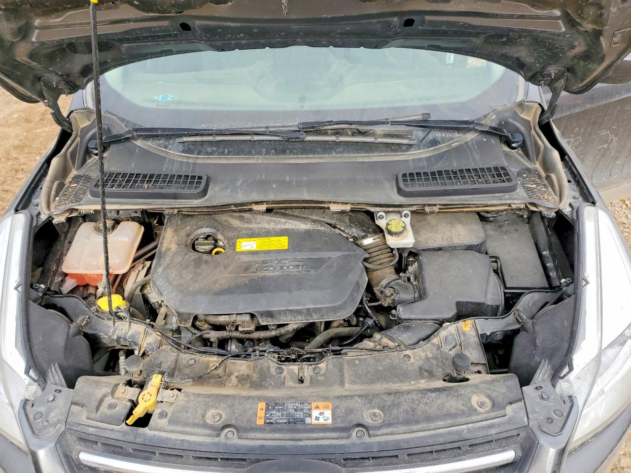 2016 Ford Escape Se Серый vin: 1FMCU9GXXGUB96200