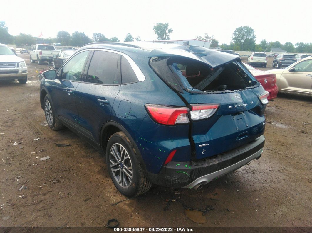2020 Ford Escape Sel Blue vin: 1FMCU9H61LUC78333