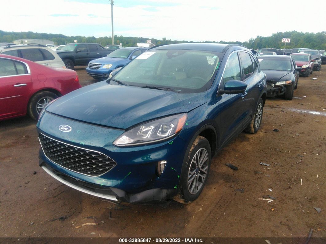2020 Ford Escape Sel Blue vin: 1FMCU9H61LUC78333