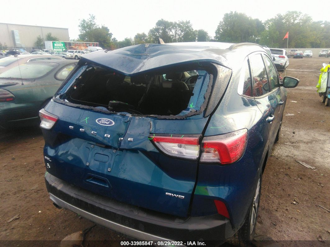 2020 Ford Escape Sel Blue vin: 1FMCU9H61LUC78333