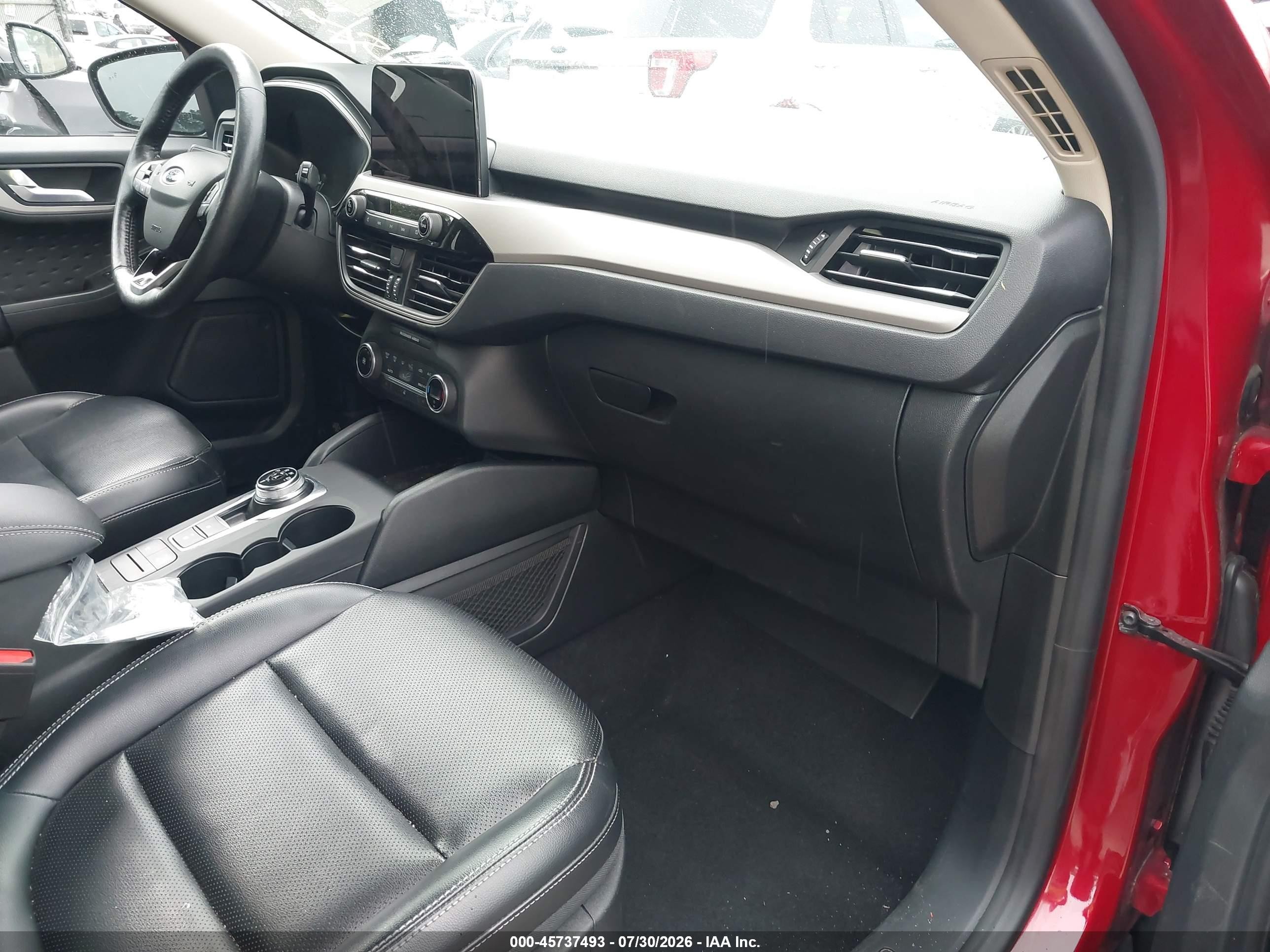 2020 Ford Escape Sel Red vin: 1FMCU9H62LUC72217