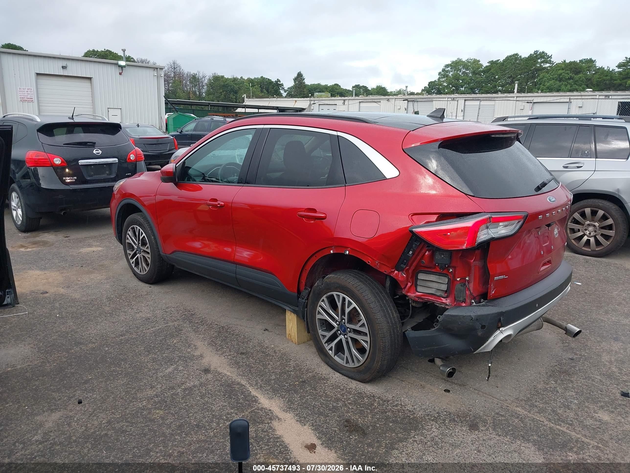 2020 Ford Escape Sel Red vin: 1FMCU9H62LUC72217
