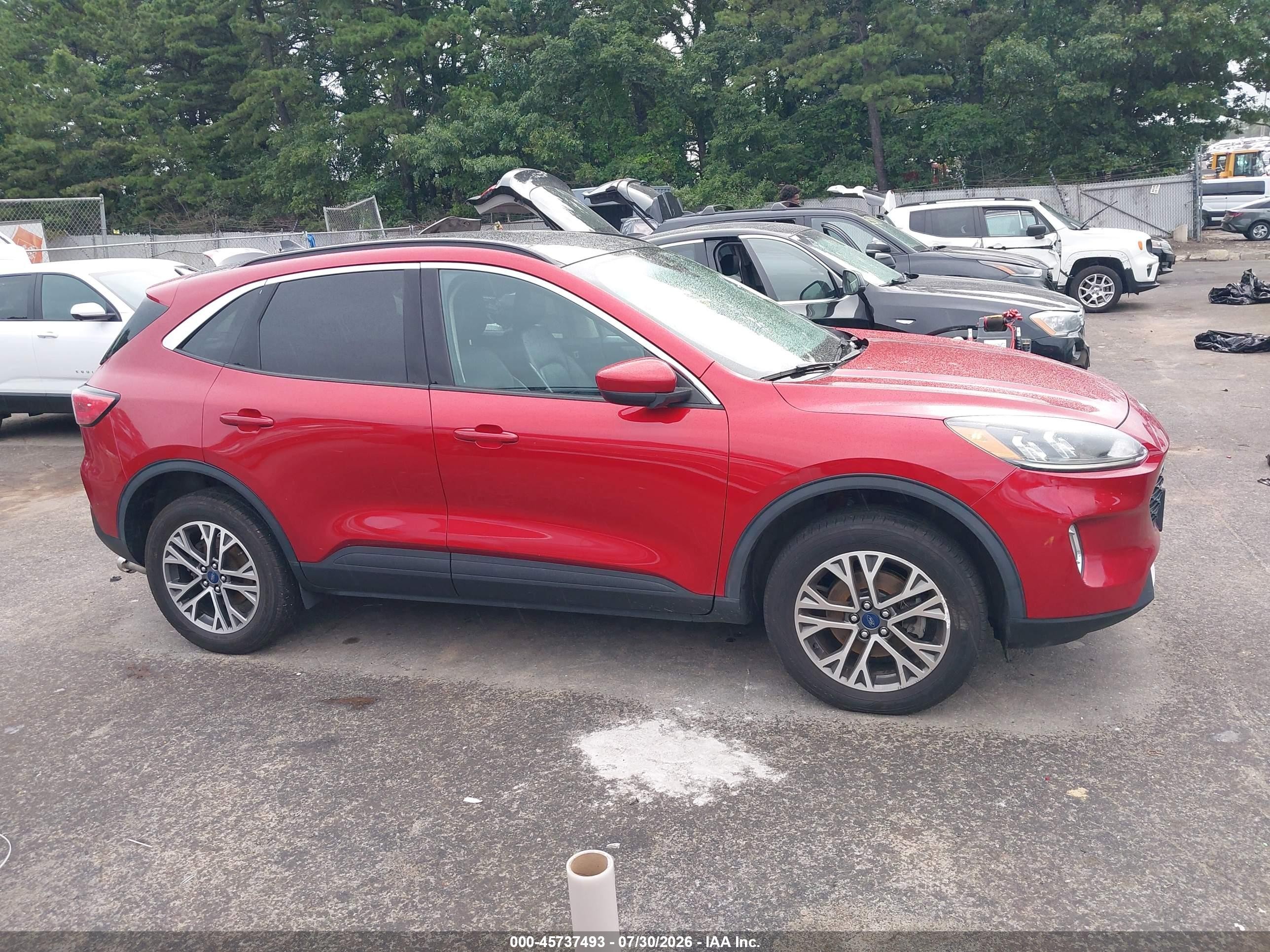 2020 Ford Escape Sel Red vin: 1FMCU9H62LUC72217