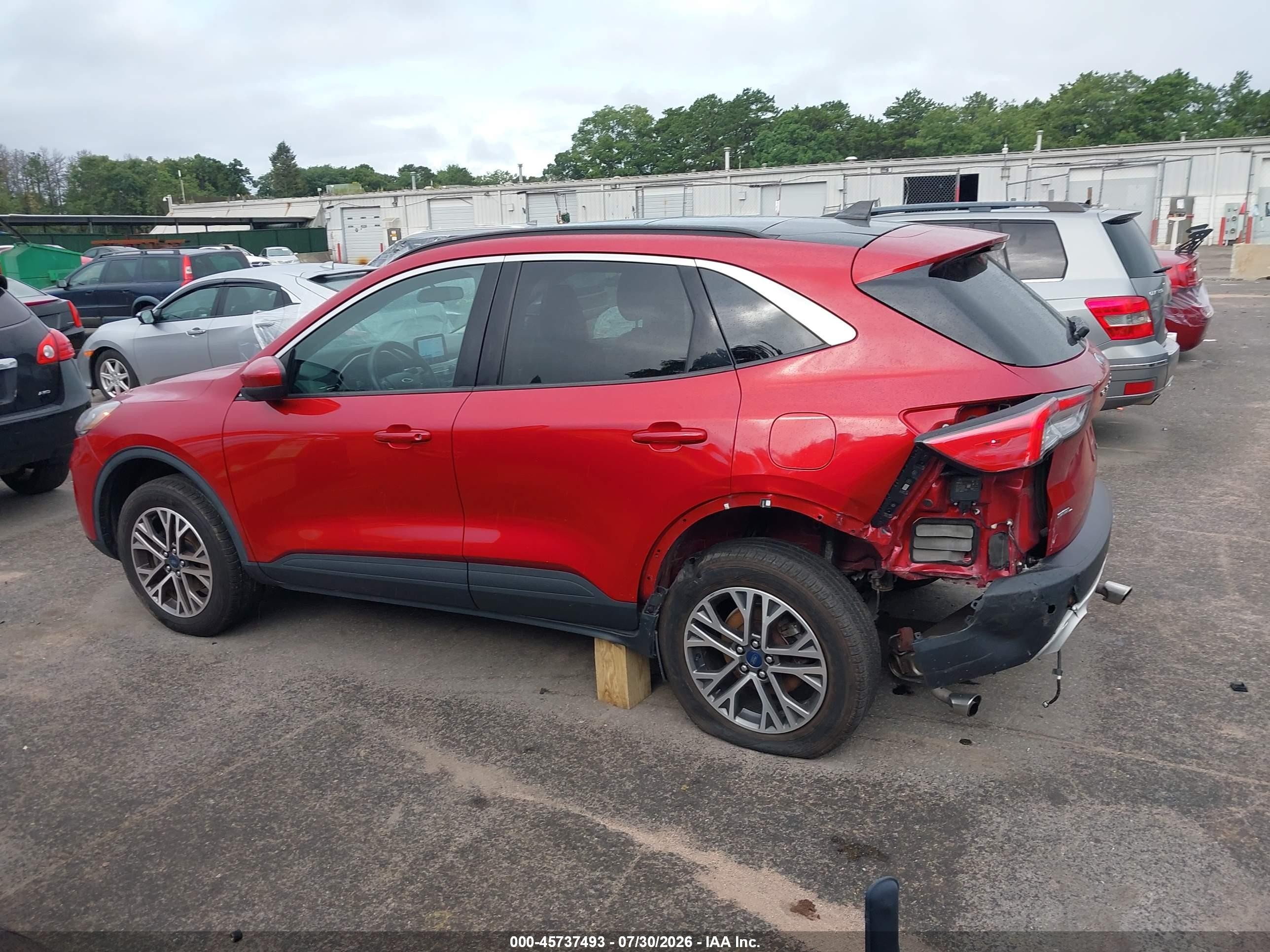 2020 Ford Escape Sel Red vin: 1FMCU9H62LUC72217