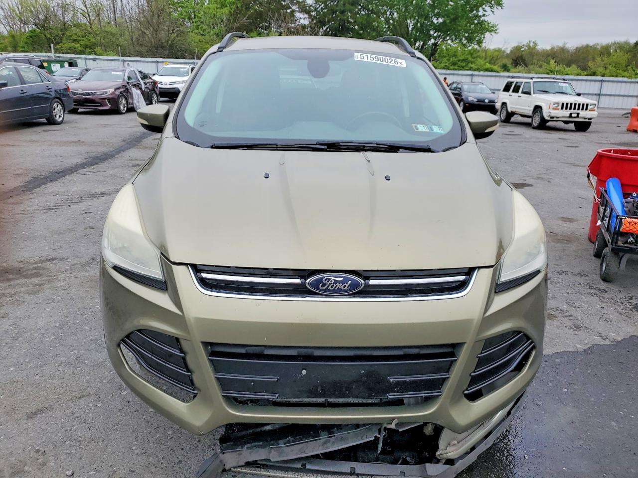 2013 Ford Escape Sel Зеленый vin: 1FMCU9H90DUA14063