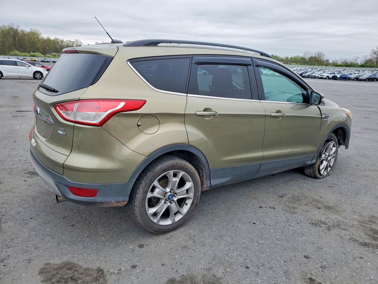 2013 Ford Escape Sel Зеленый vin: 1FMCU9H90DUA14063