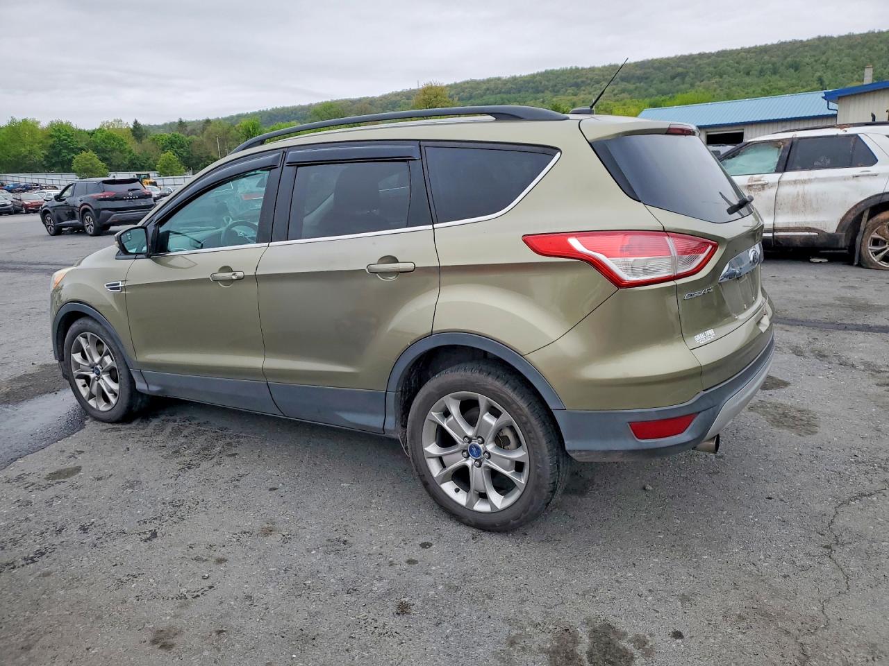 2013 Ford Escape Sel Зеленый vin: 1FMCU9H90DUA14063
