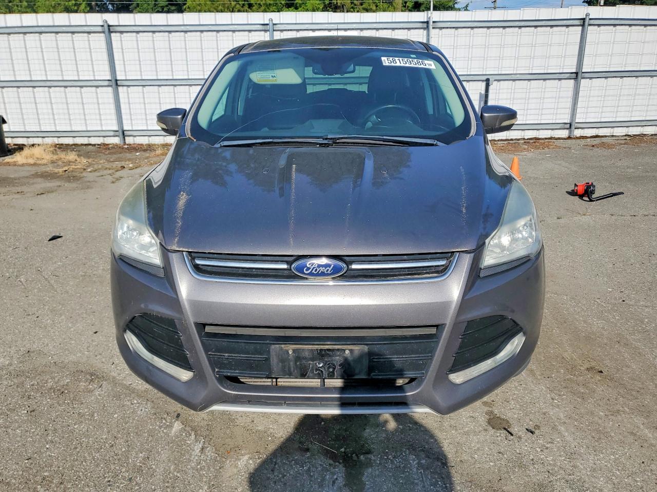 2013 Ford Escape Sel Gray vin: 1FMCU9H90DUB01820