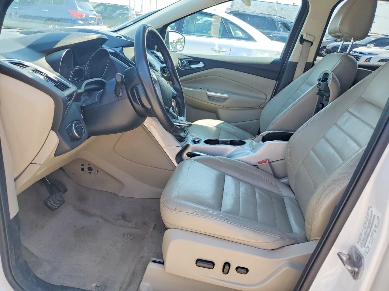 2013 Ford Escape Sel White vin: 1FMCU9H90DUB54050