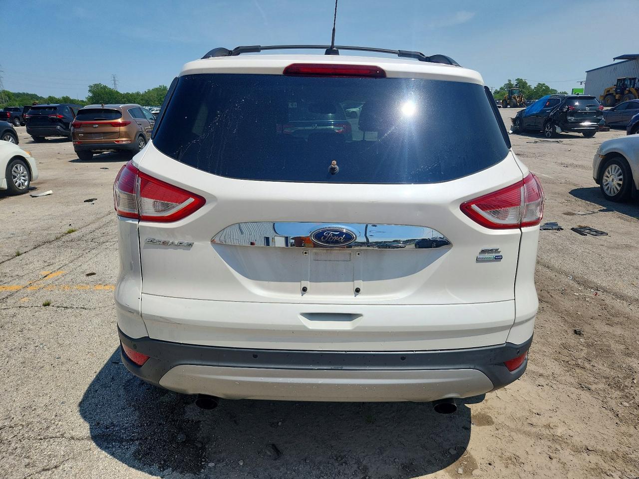 2013 Ford Escape Sel White vin: 1FMCU9H90DUB54050