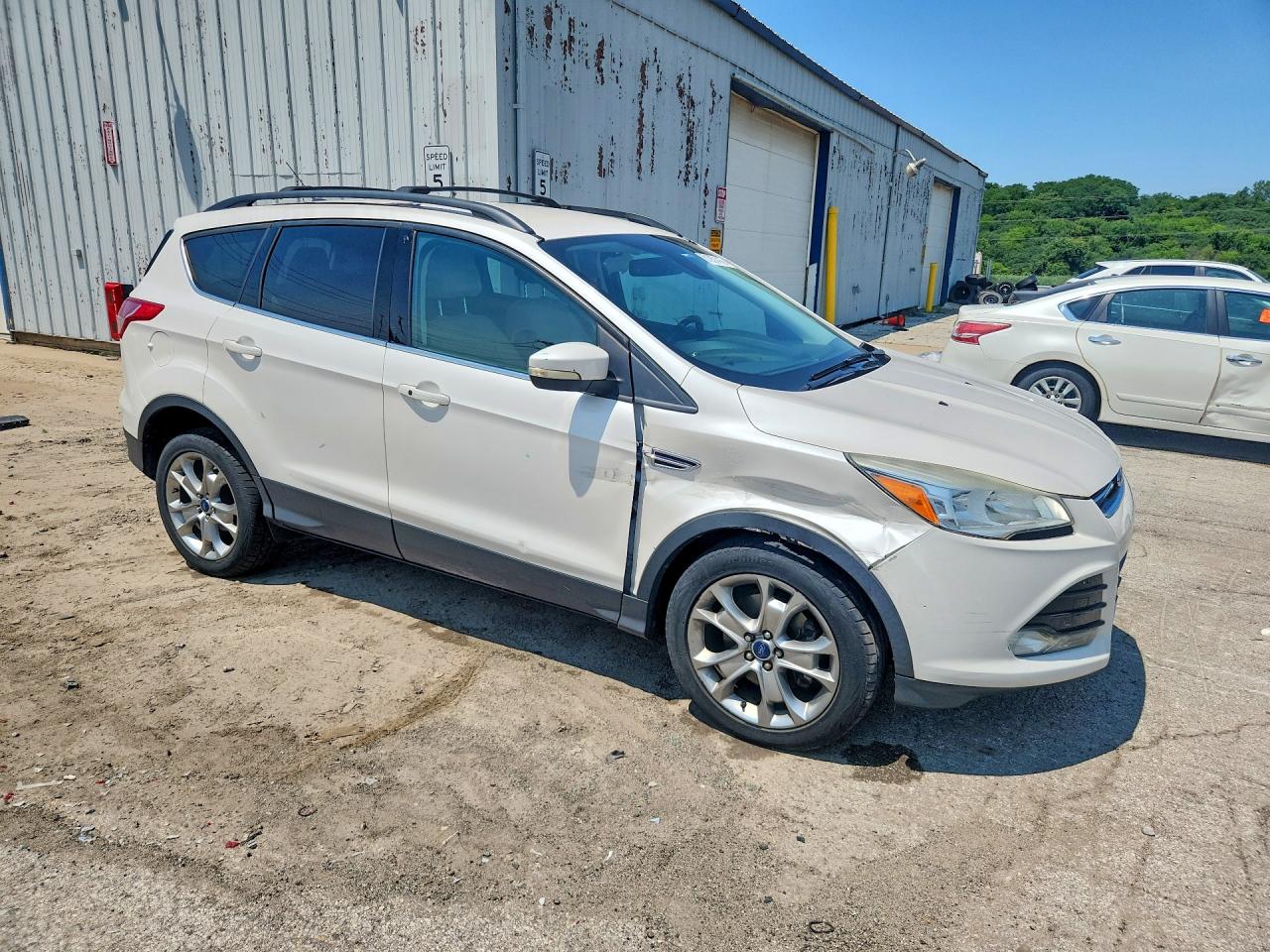 2013 Ford Escape Sel White vin: 1FMCU9H90DUB54050