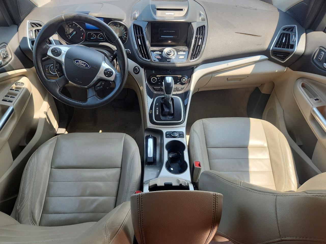 2013 Ford Escape Sel White vin: 1FMCU9H90DUB54050