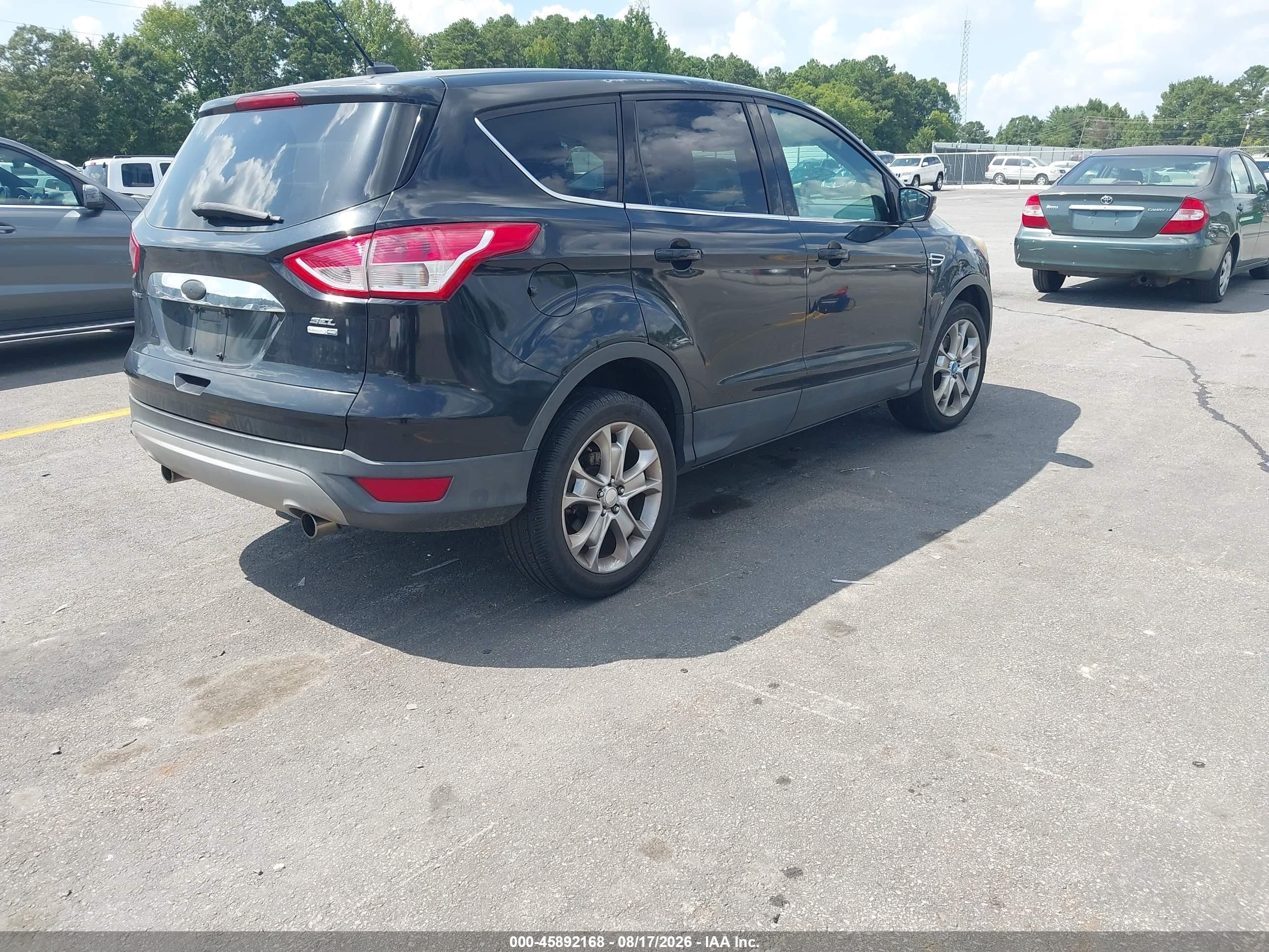 2013 Ford Escape Sel Black vin: 1FMCU9H90DUC26221