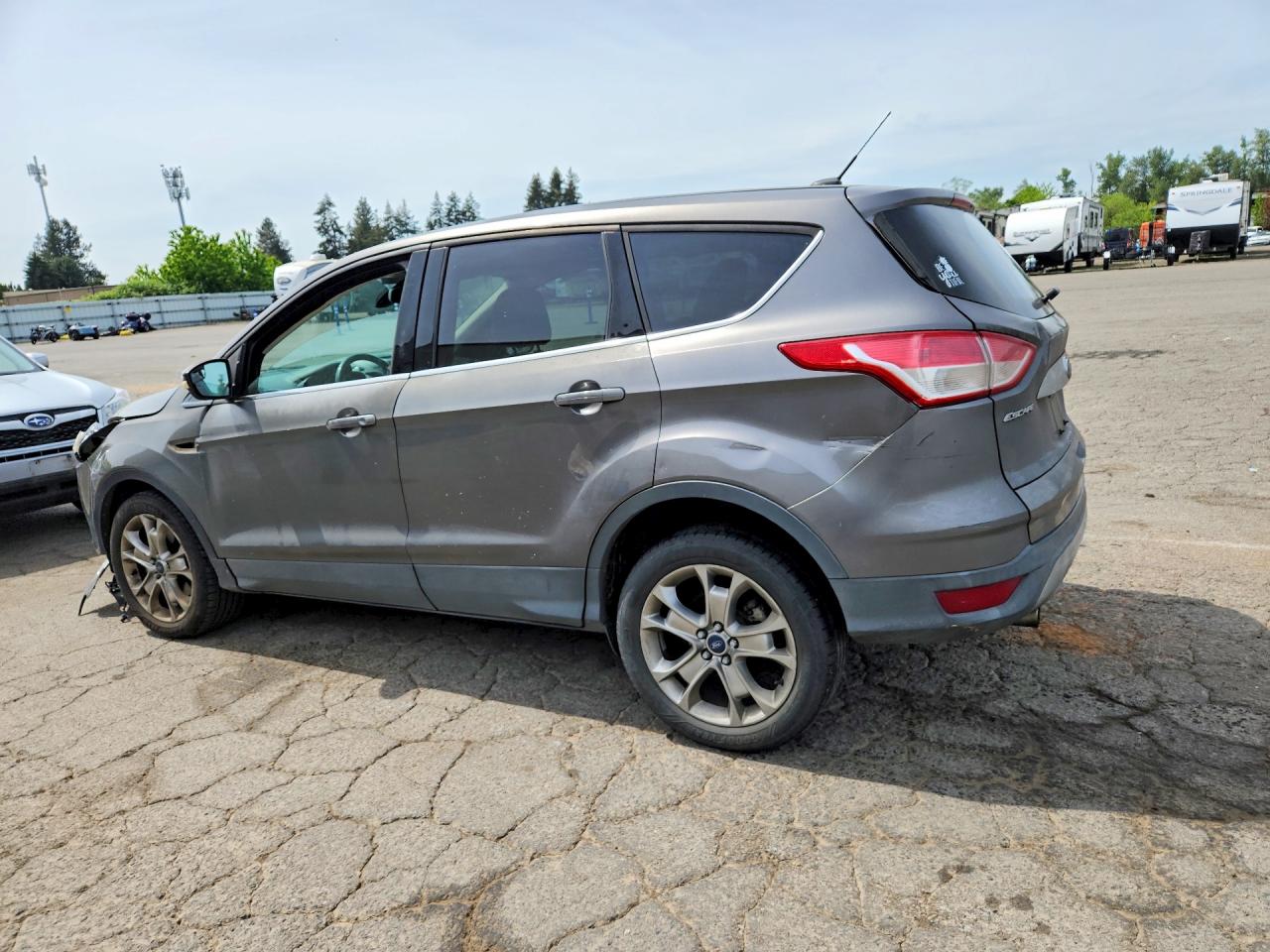 2013 Ford Escape Sel Gray vin: 1FMCU9H90DUC87682