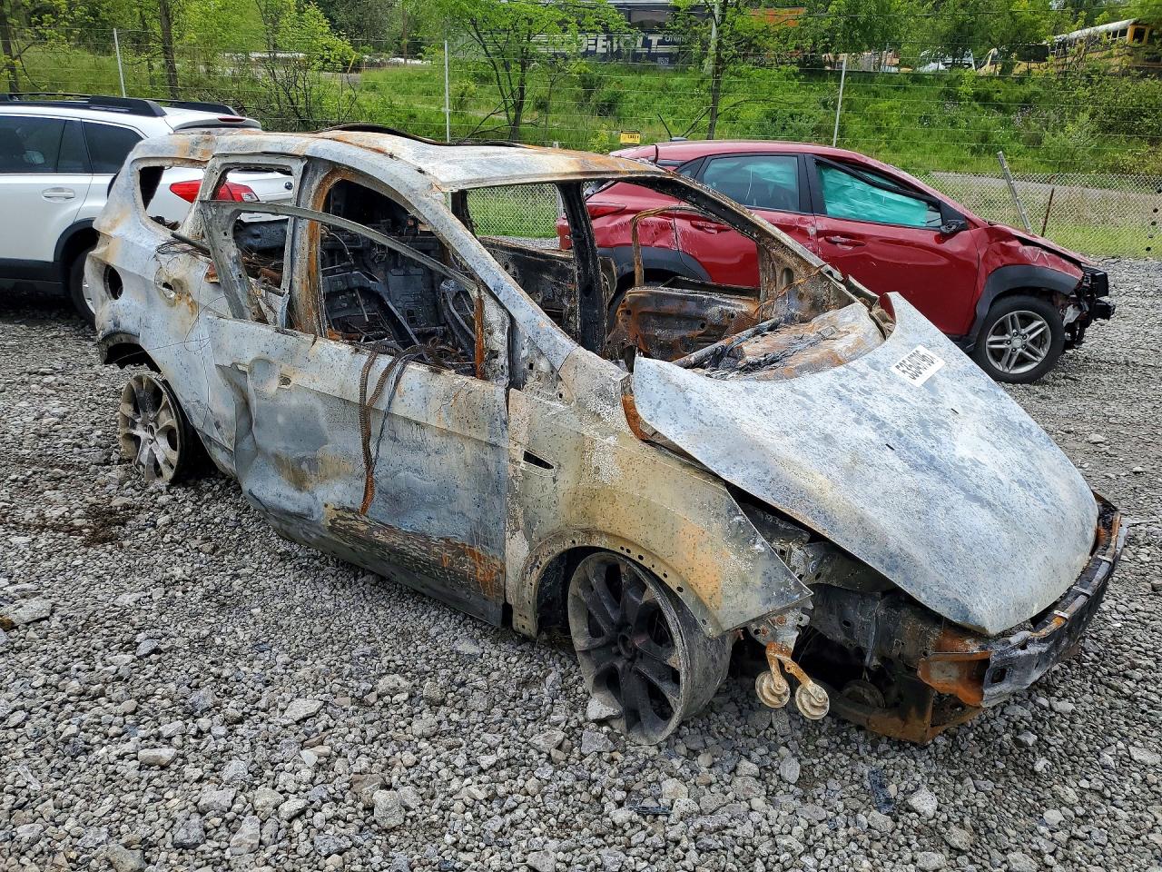 2013 Ford Escape Sel Пожар vin: 1FMCU9H90DUC90579