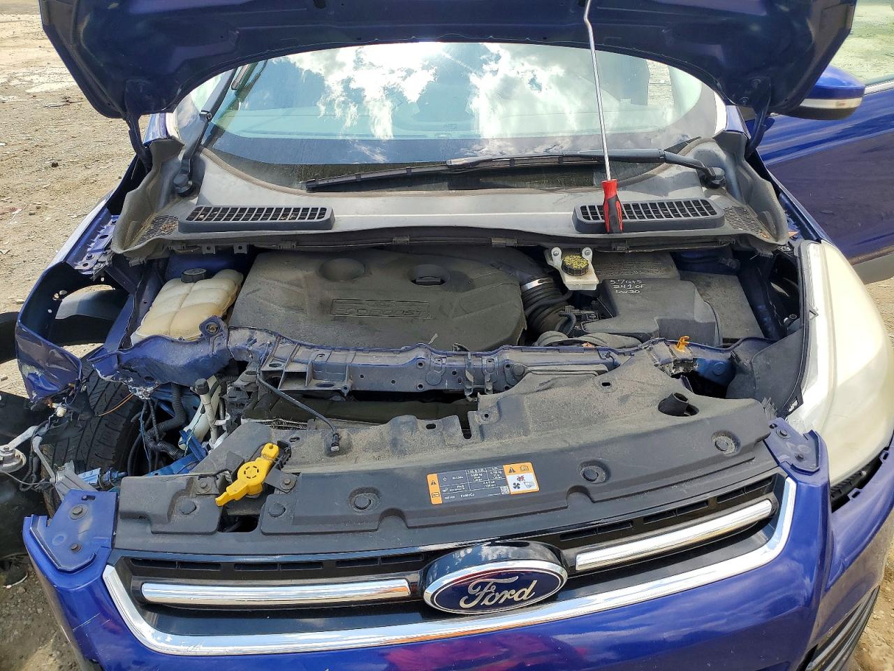 2013 Ford Escape Sel Blue vin: 1FMCU9H90DUD49534