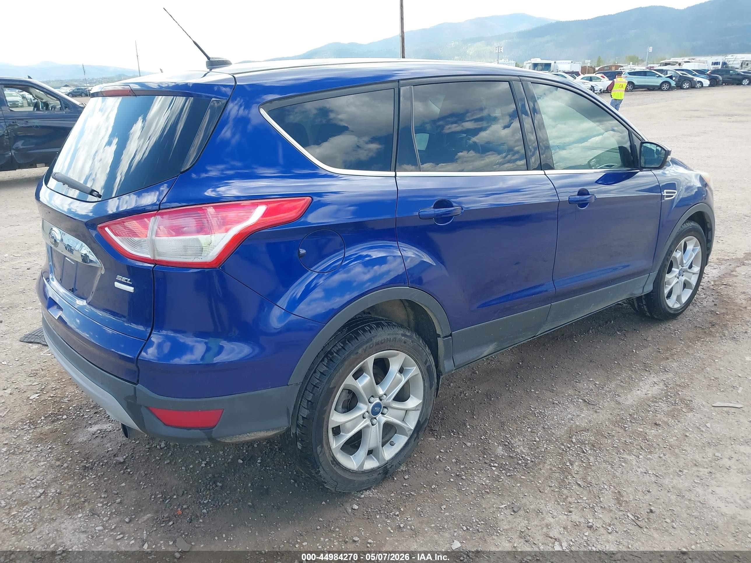 2013 Ford Escape Sel Blue vin: 1FMCU9H91DUA79875
