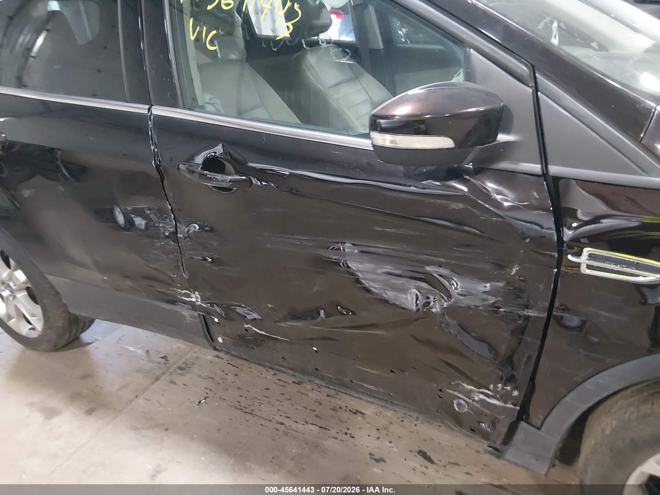 2013 Ford Escape Sel Черный vin: 1FMCU9H91DUA82775