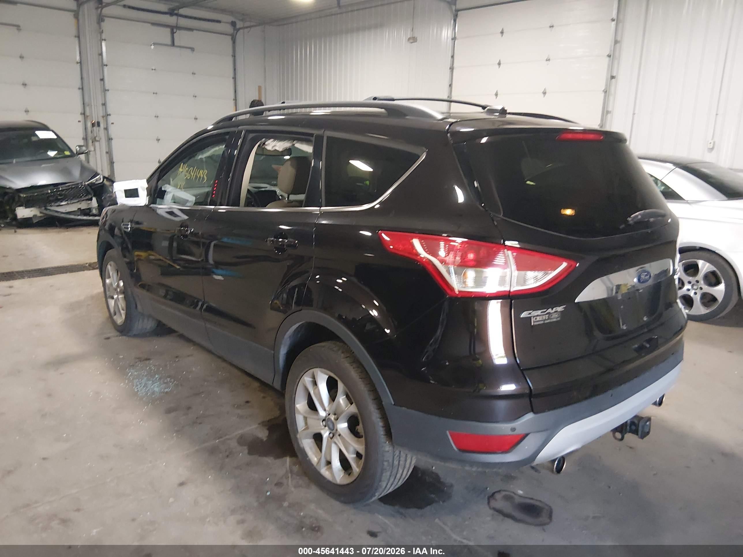 2013 Ford Escape Sel Черный vin: 1FMCU9H91DUA82775